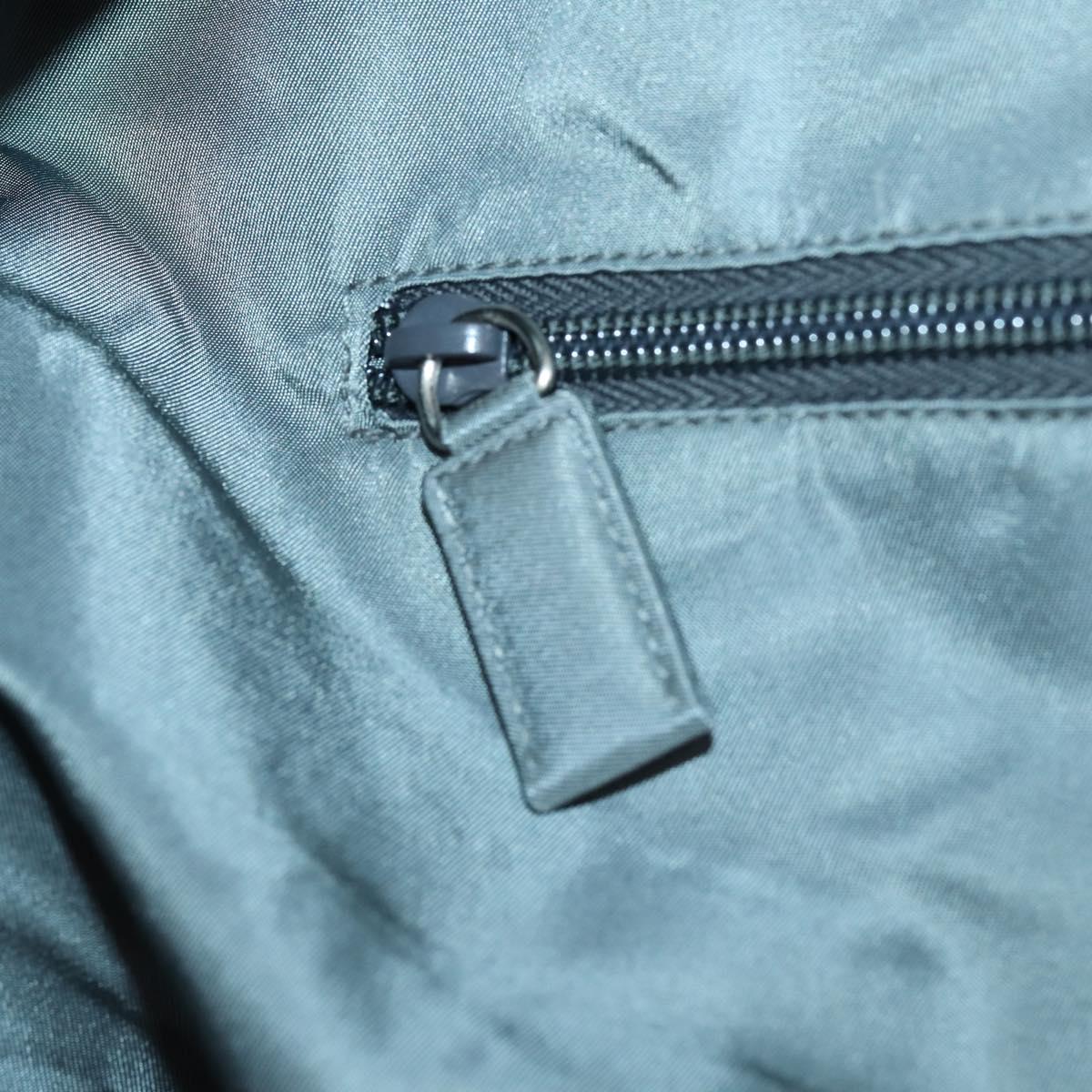 PRADA Sports Boston Bag Nylon 2way Blue Silver Auth BA8019