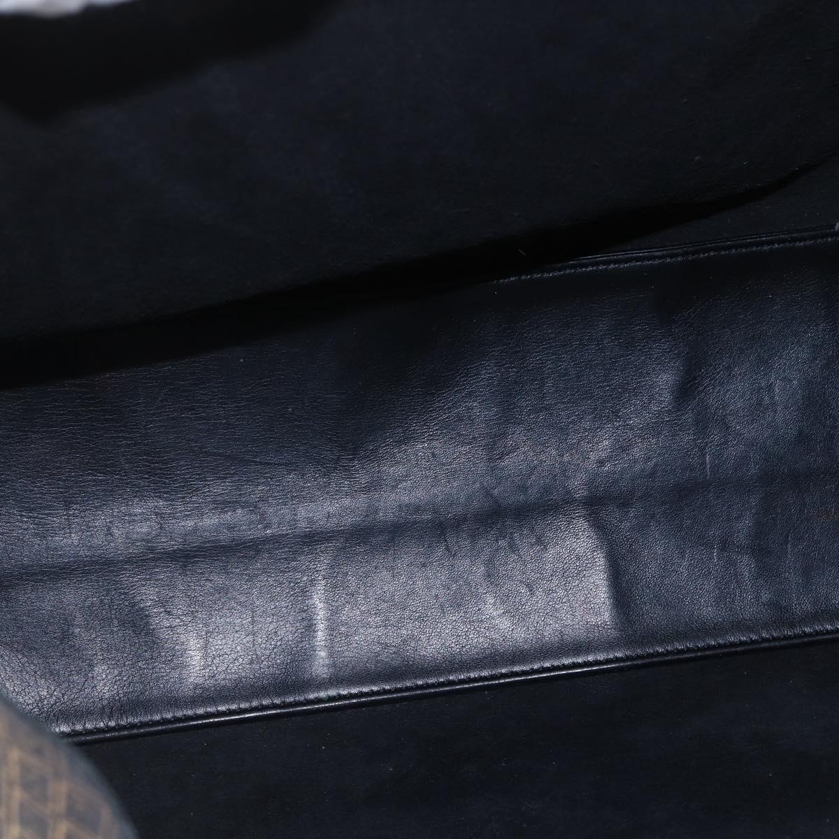 BOTTEGA VENETA INTRECCIATO Tote Bag Leather Black Gold Auth BA8028