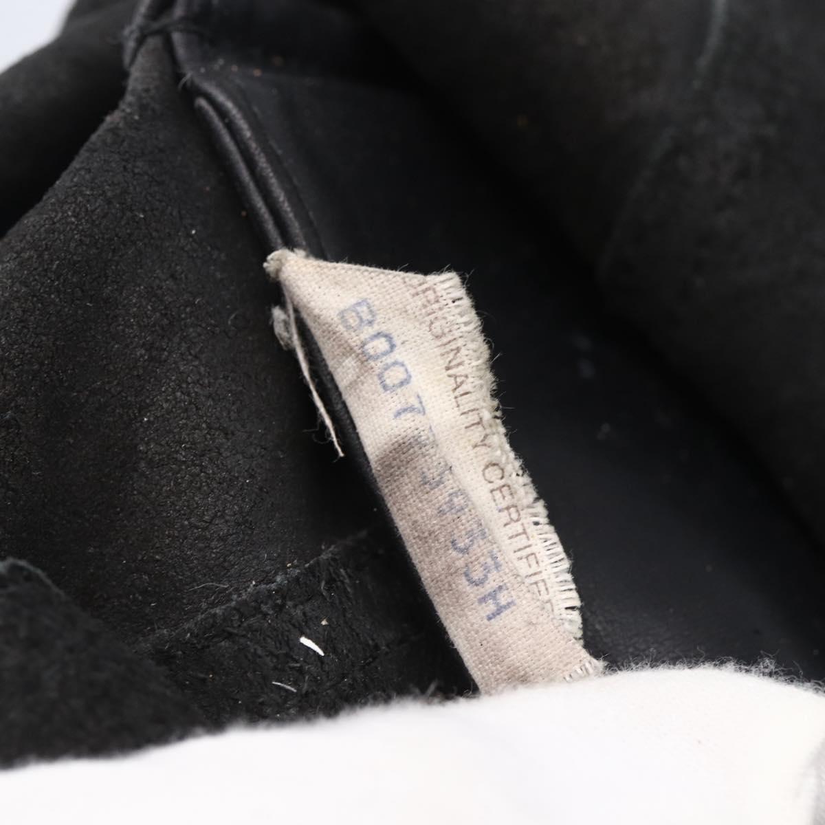 BOTTEGA VENETA INTRECCIATO Tote Bag Leather Black Gold Auth BA8028