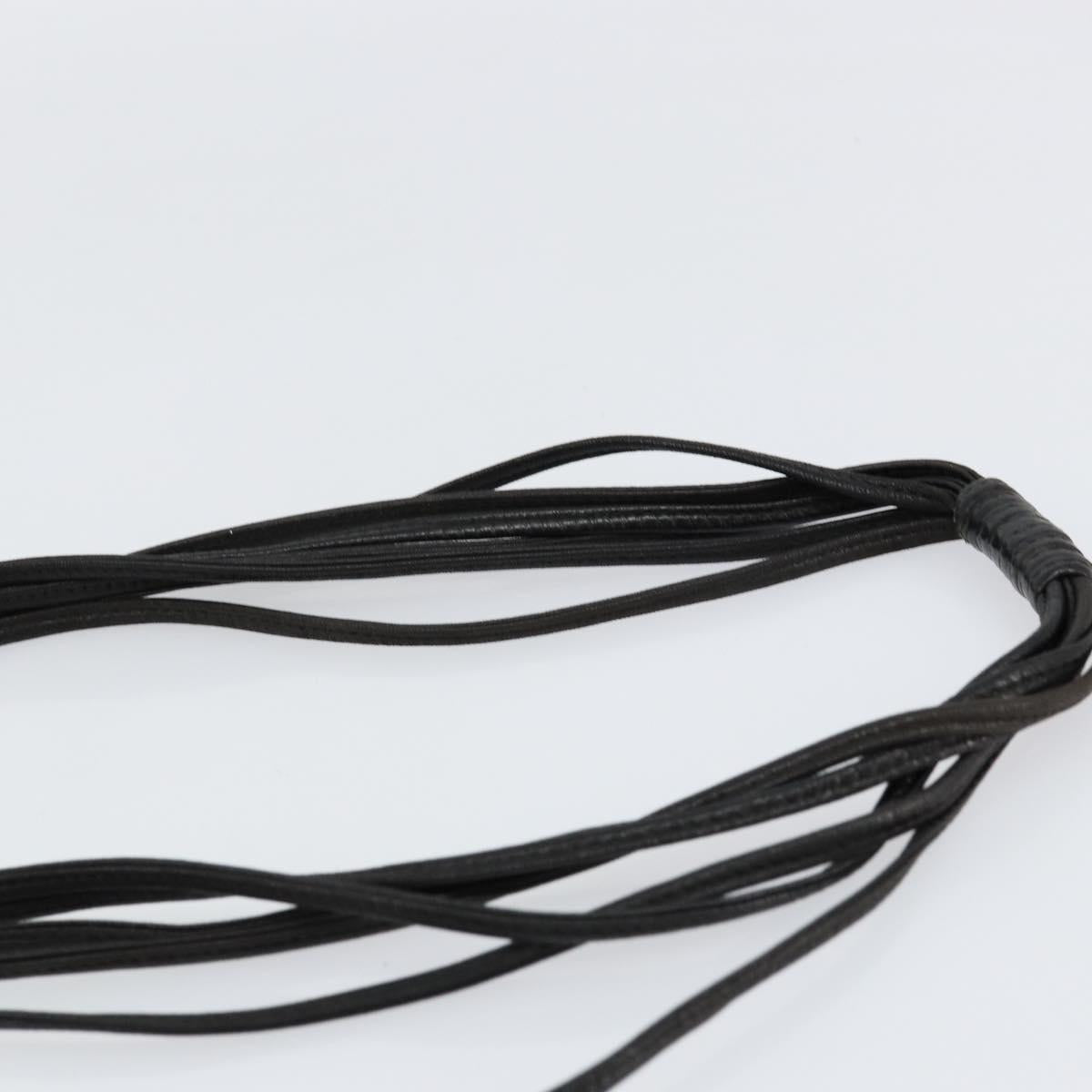 CHANEL Matelasse Shoulder Bag Lamb Skin Black Gold CC Auth BA8034