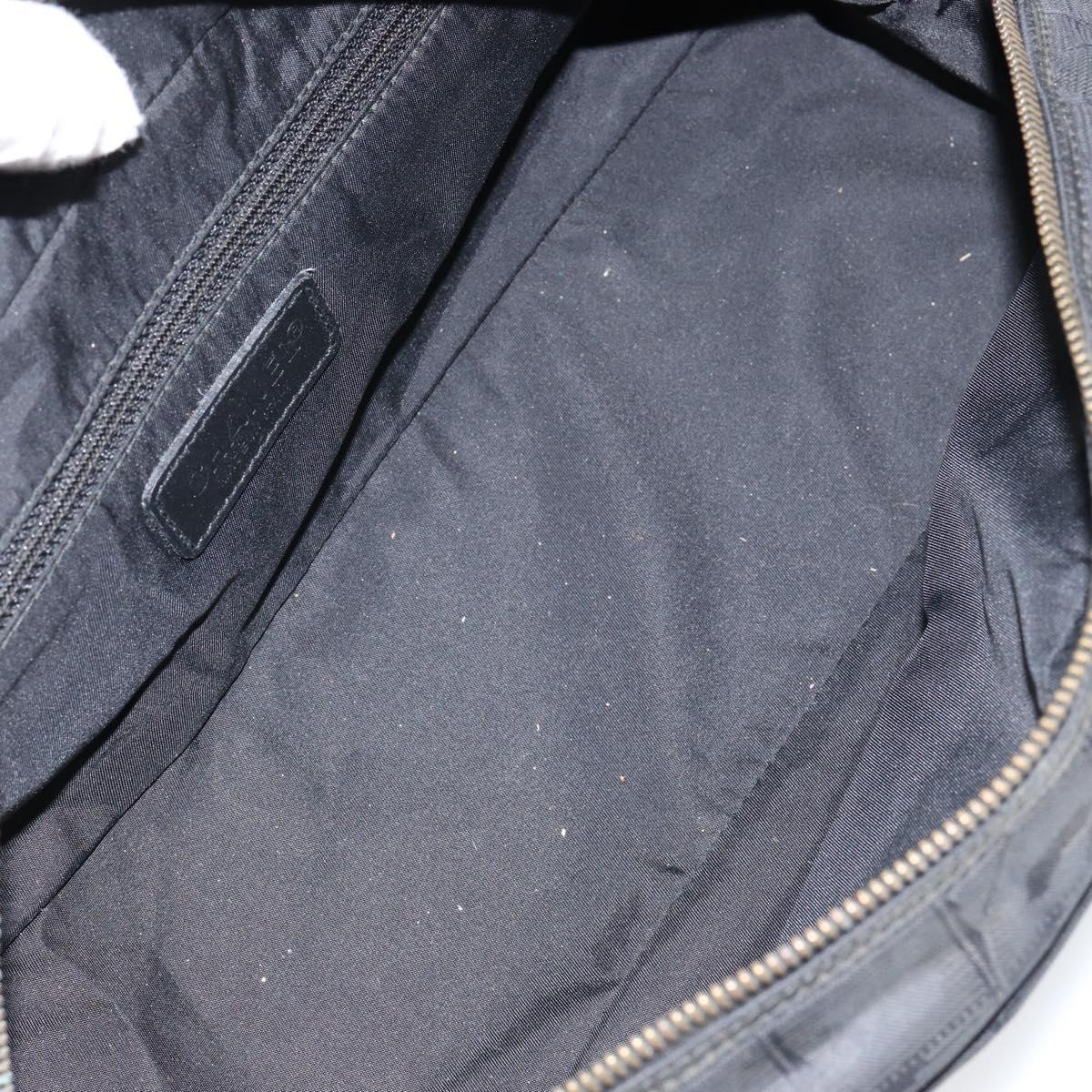 CHANEL New Travel Line Hand Bag Nylon Black CC Auth BA8039