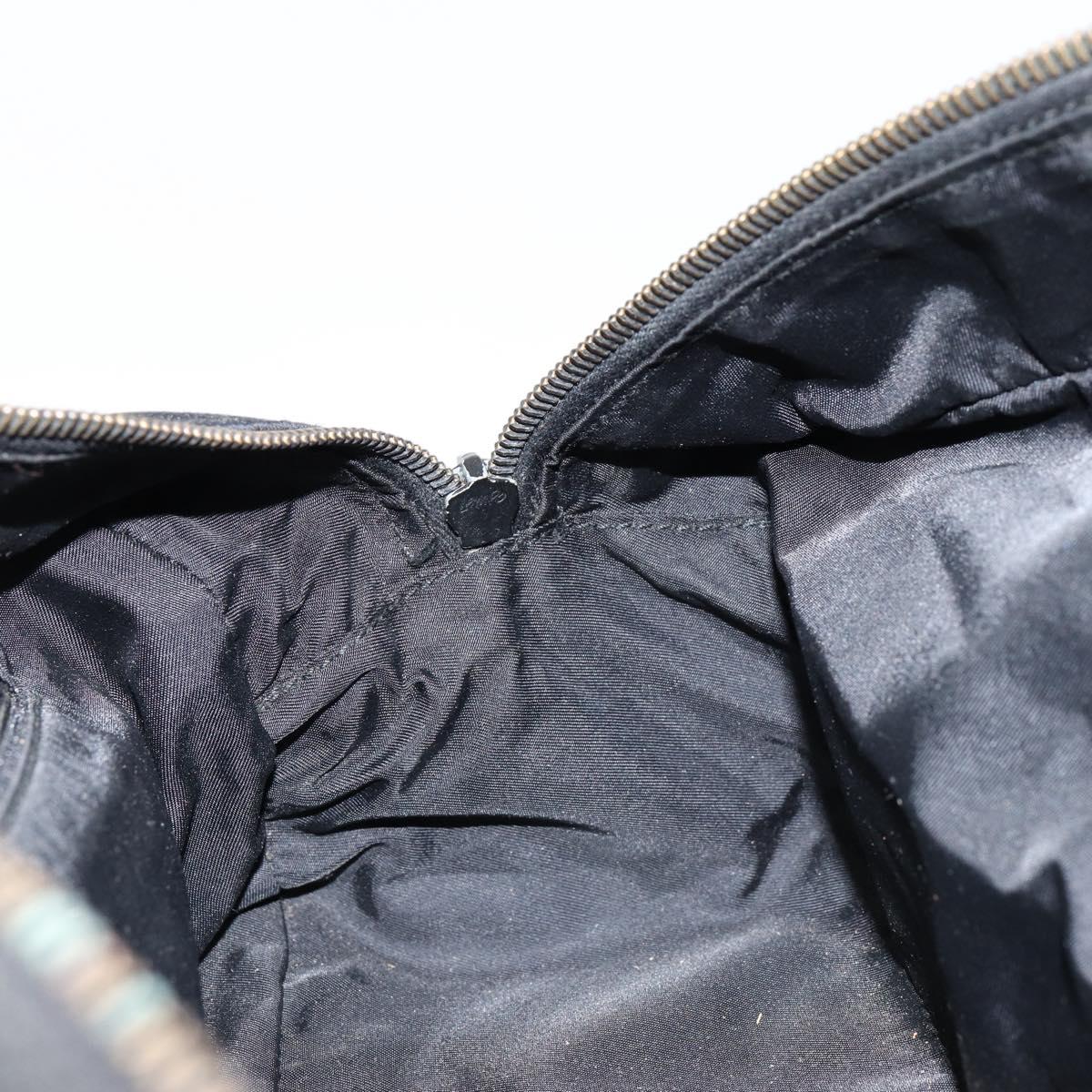 CHANEL New Travel Line Hand Bag Nylon Black CC Auth BA8039