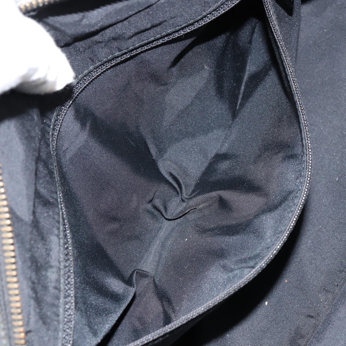 CHANEL New Travel Line Hand Bag Nylon Black CC Auth BA8039