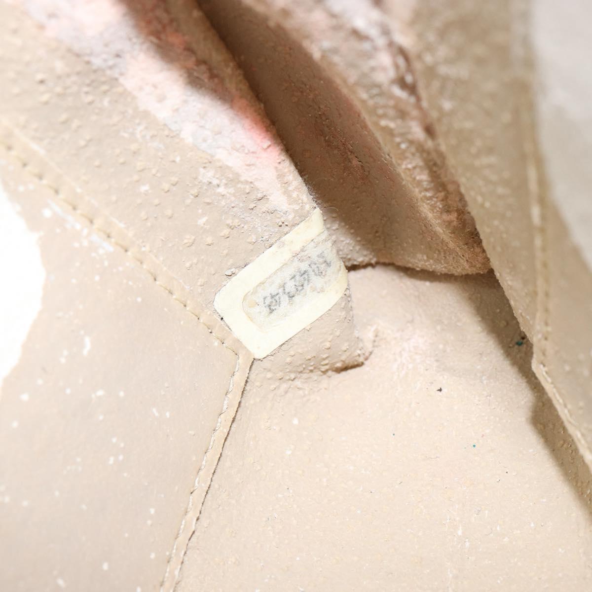 CHANEL Bicolore Clutch Bag Lamb Skin Red Gold CC Auth BA8040