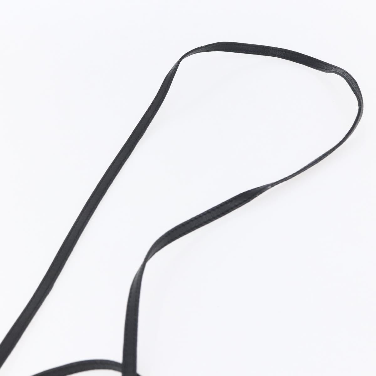 Chloe Lily Hand Bag Leather 2way Black Silver Auth BA8050