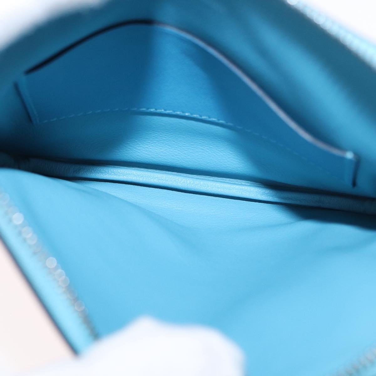 HERMES Carre Pocket Pouch Leather Multicolor Auth BA8061M