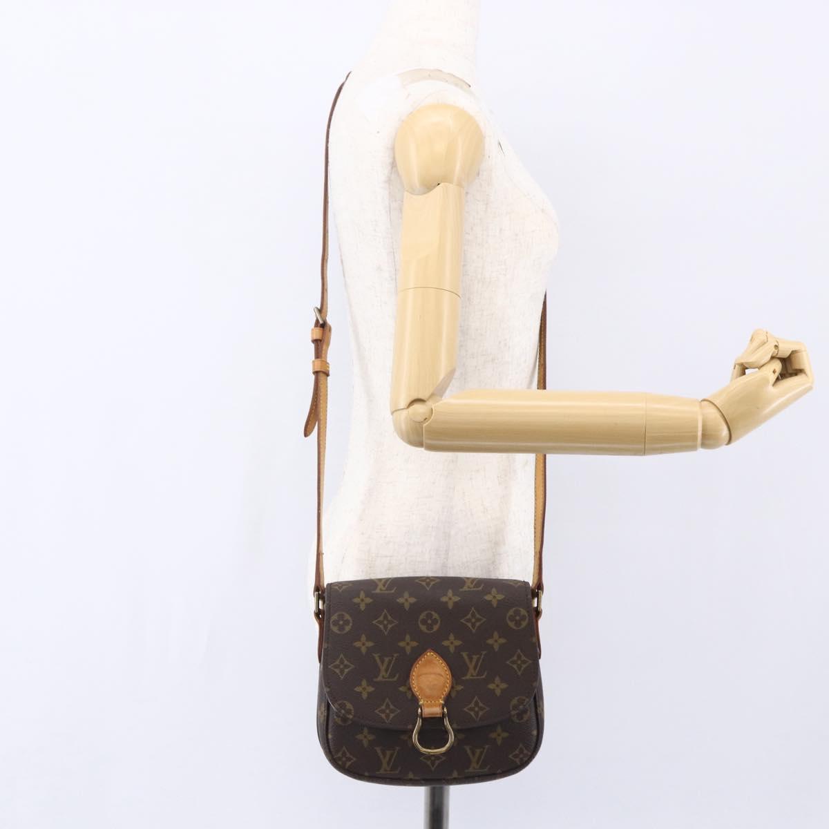LOUIS VUITTON Monogram Saint Cloud MM Shoulder Bag M51243 LV Auth BA8066