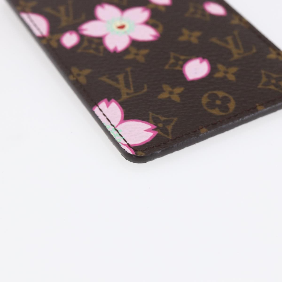 LOUIS VUITTON Monogram Cherry Blossom Etui Miroir M92018 LV Auth BA8069