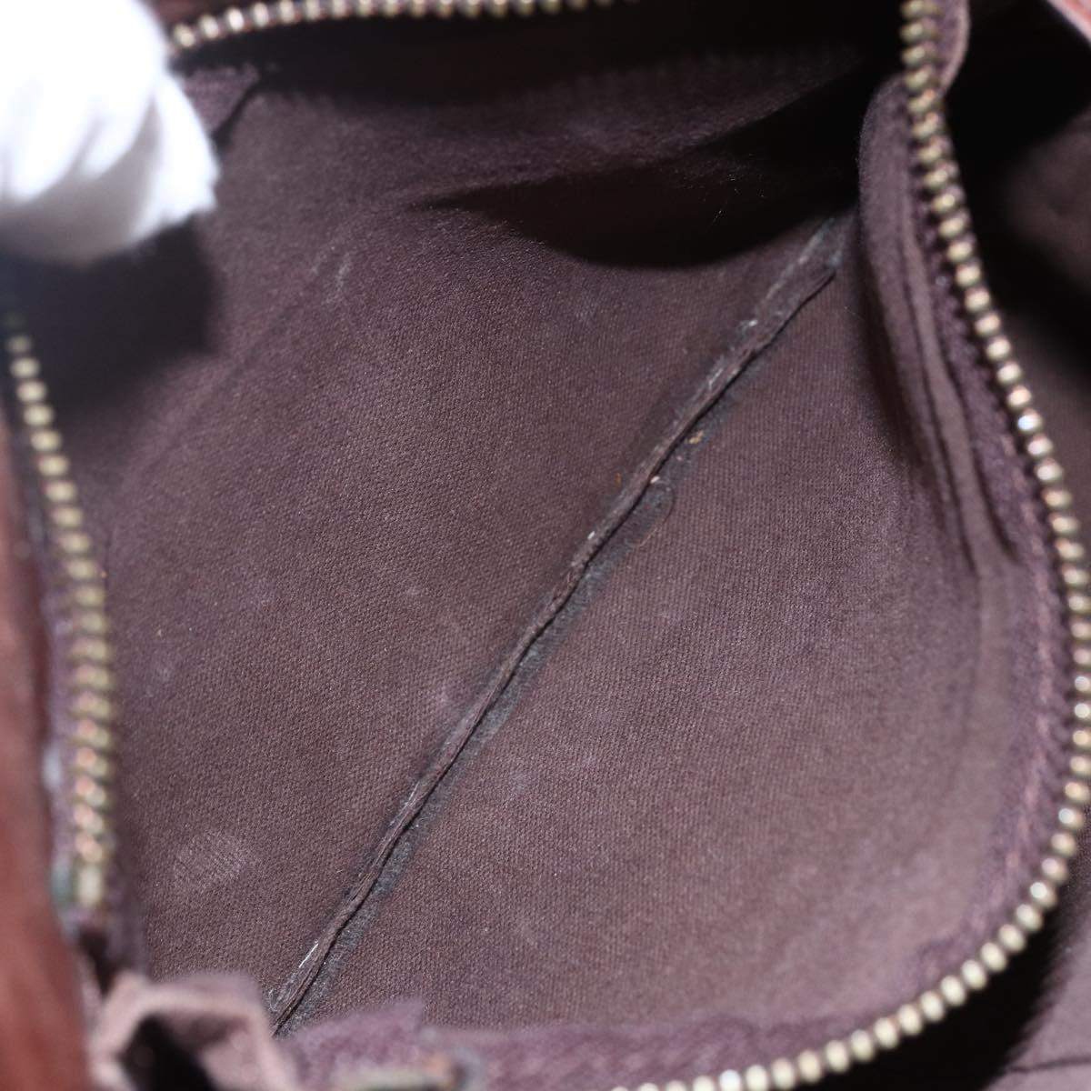 Chloe Shoulder Bag Leather Brown Gold Auth BA8078