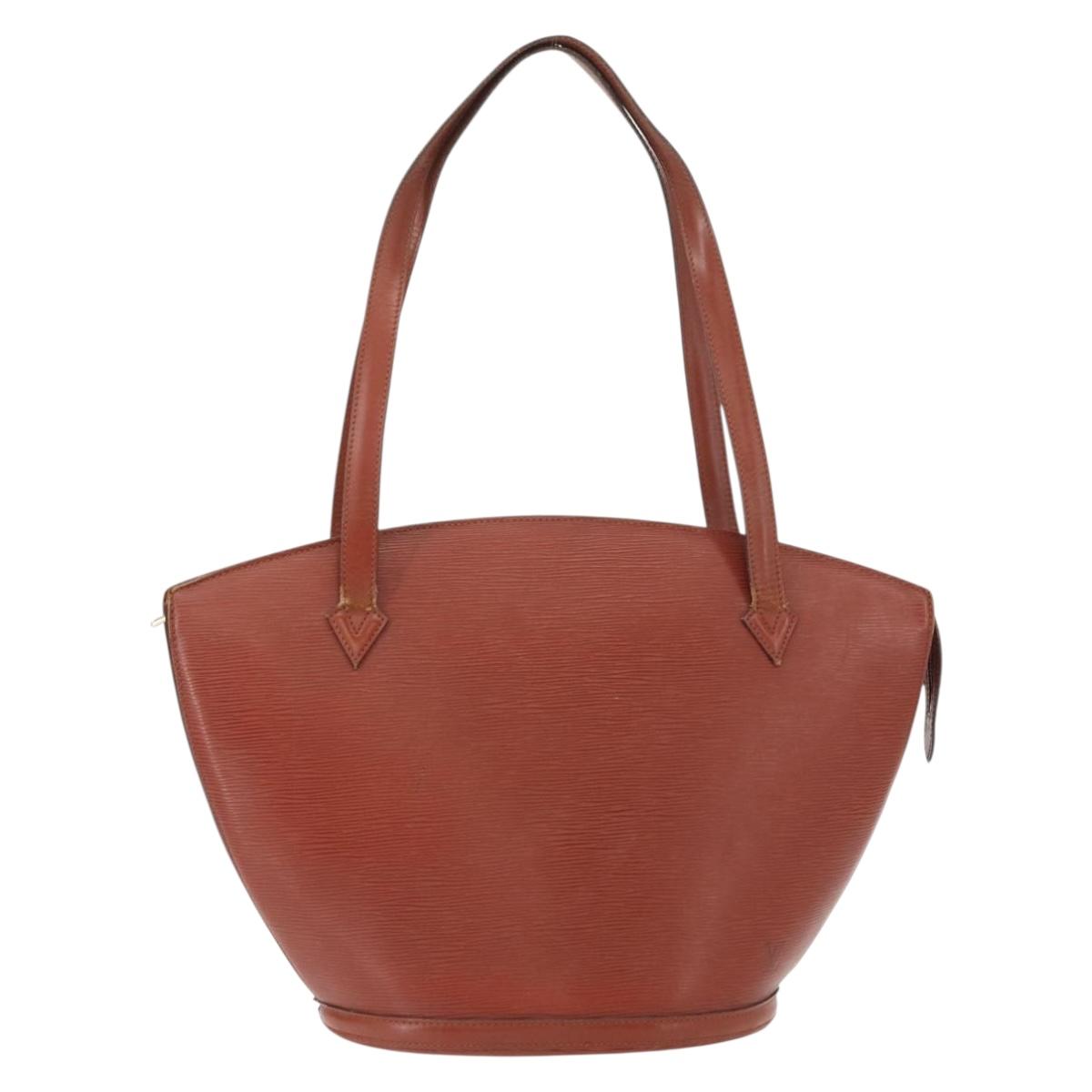 LOUIS VUITTON Epi Saint Jacques Shopping Bag Brown M52263 LV Auth BA8091