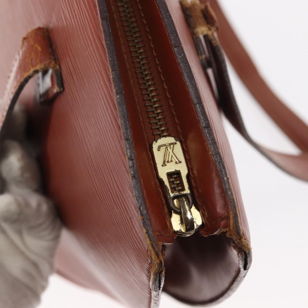 LOUIS VUITTON Epi Saint Jacques Shopping Bag Brown M52263 LV Auth BA8091