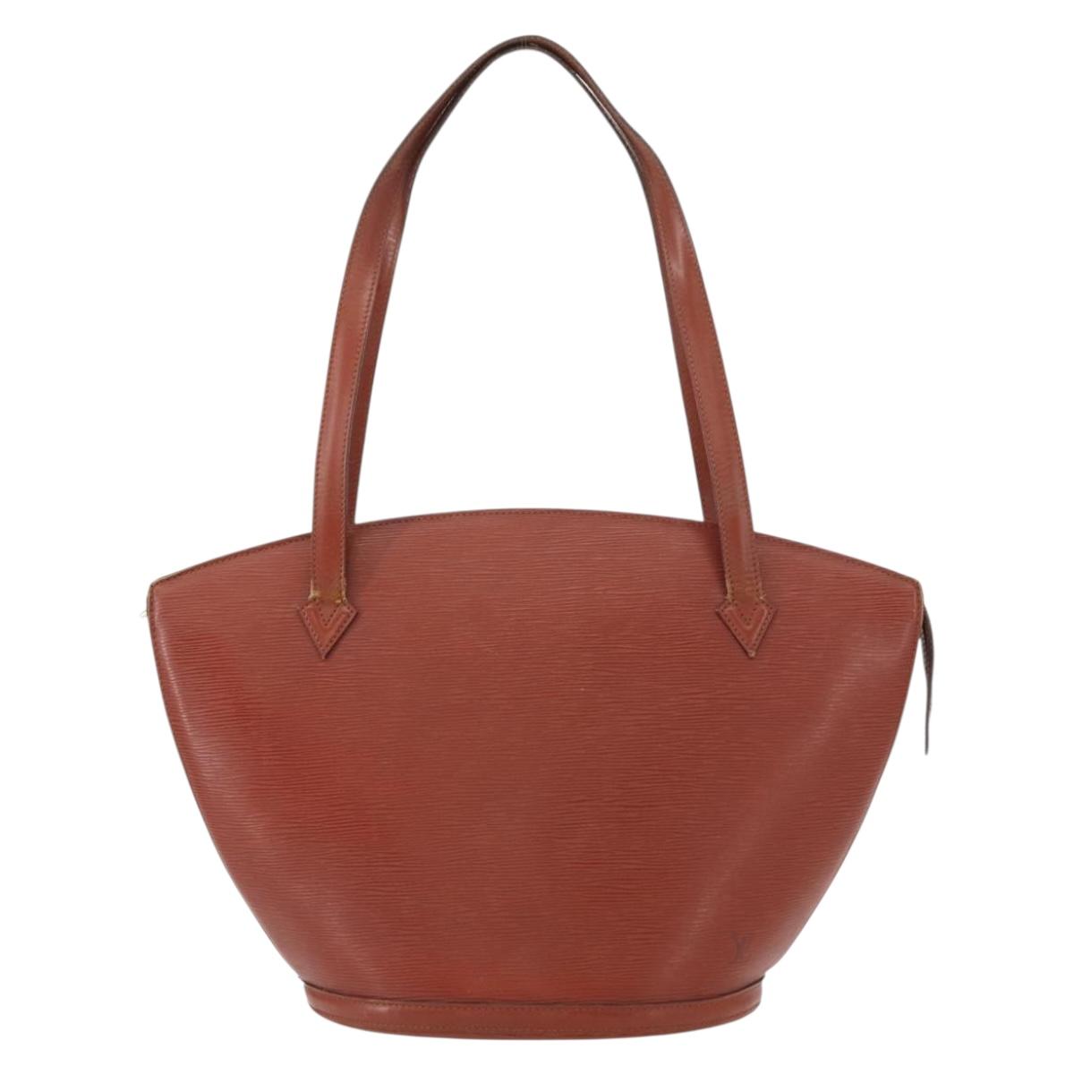 LOUIS VUITTON Epi Saint Jacques Shopping Bag Brown M52263 LV Auth BA8091