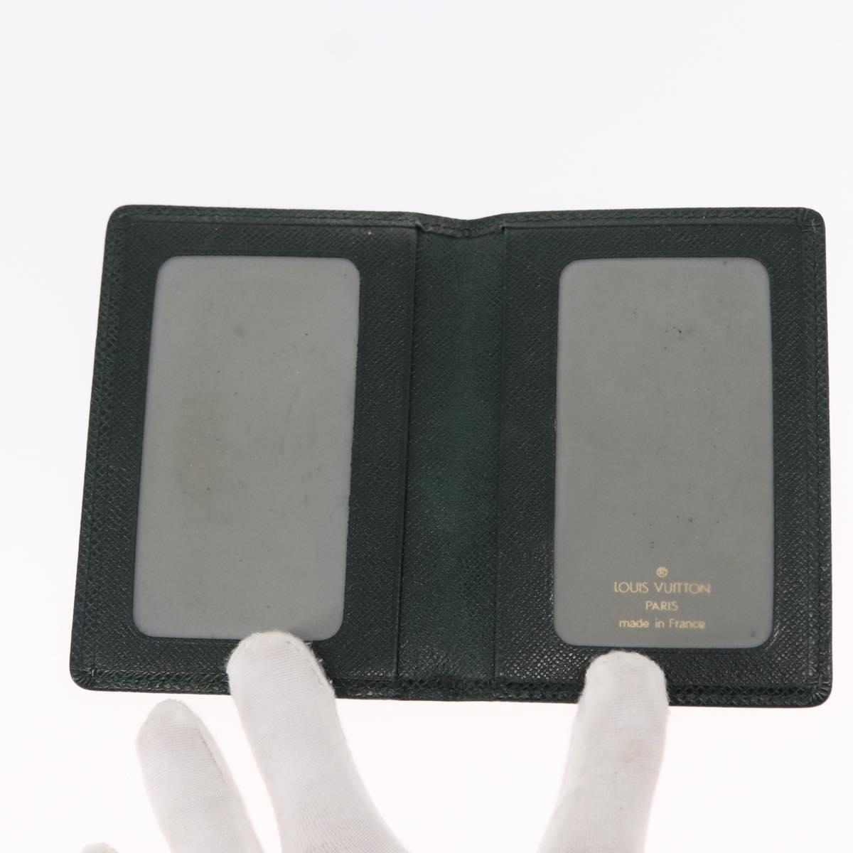 LOUIS VUITTON Christian Dior Sunglasses Wallet Leather 4 Set Green Auth BA8092