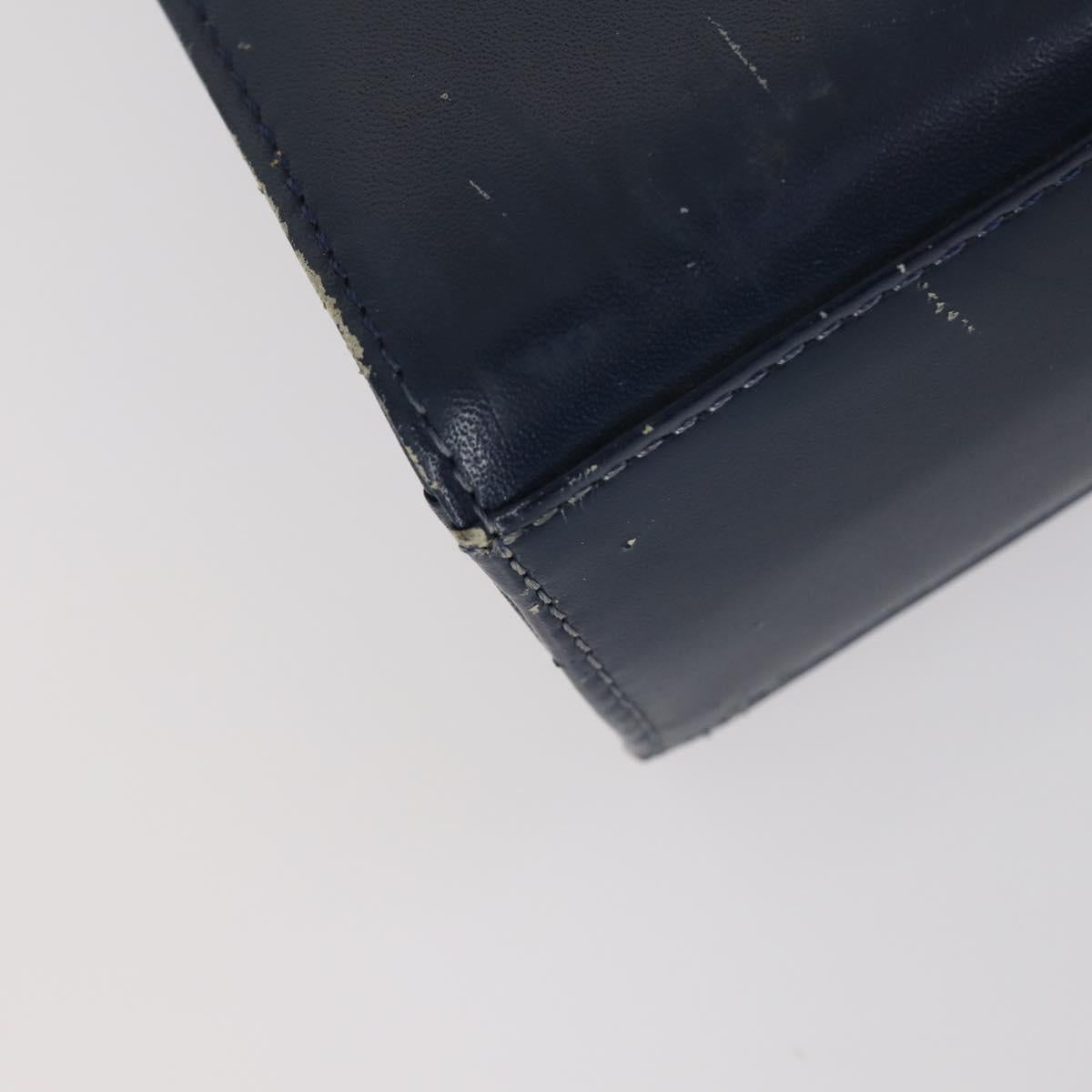 CELINE Givenchy Hand Bag Leather 2 Set Navy Green Auth BA8093