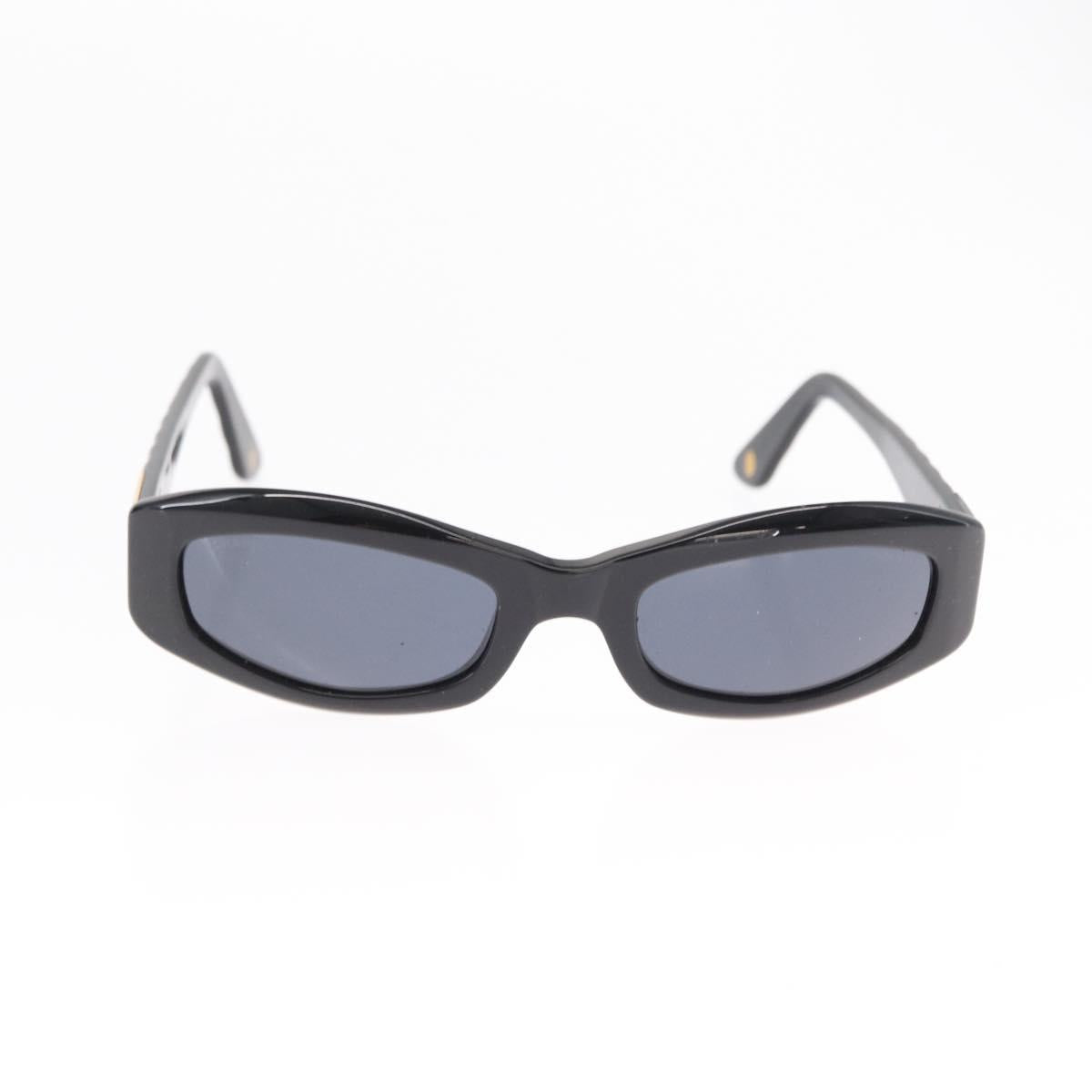 CHANEL Sunglasses plastic Black CC Auth BA8099