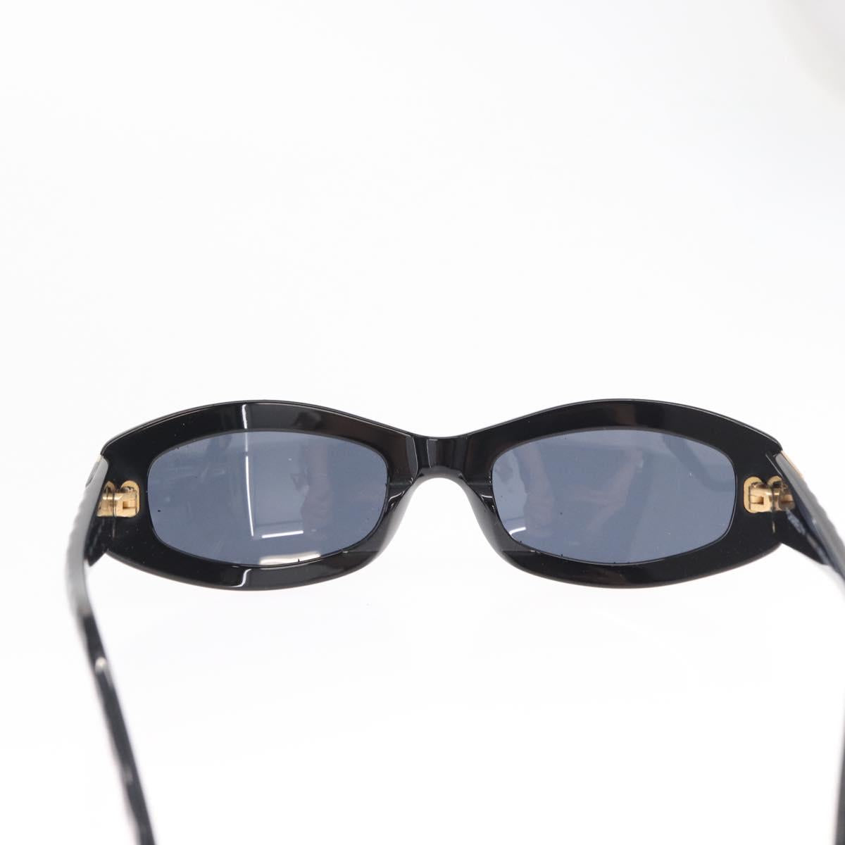 CHANEL Sunglasses plastic Black CC Auth BA8099