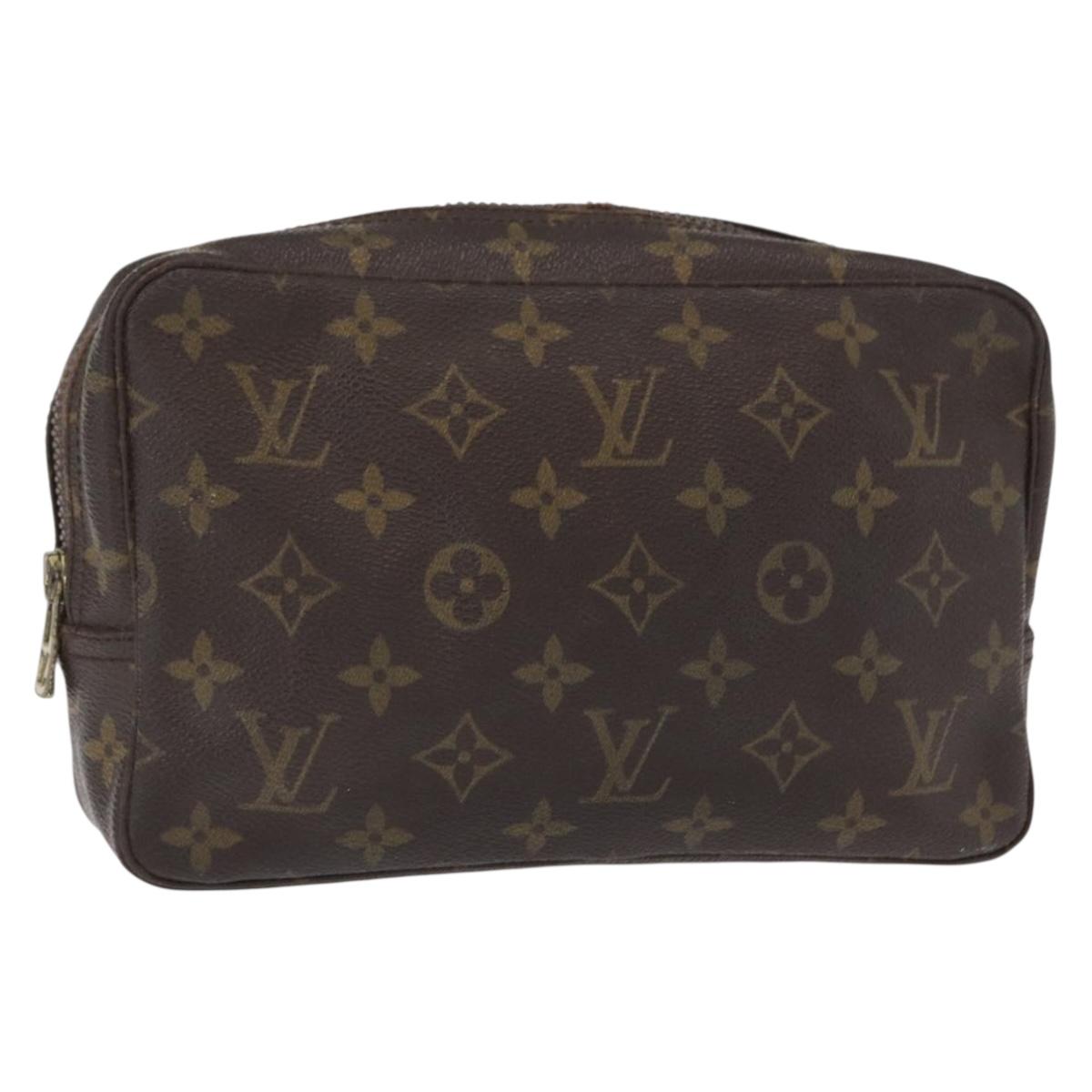 LOUIS VUITTON Monogram Trousse Toilette 23 Clutch Bag M47524 LV Auth BA8100