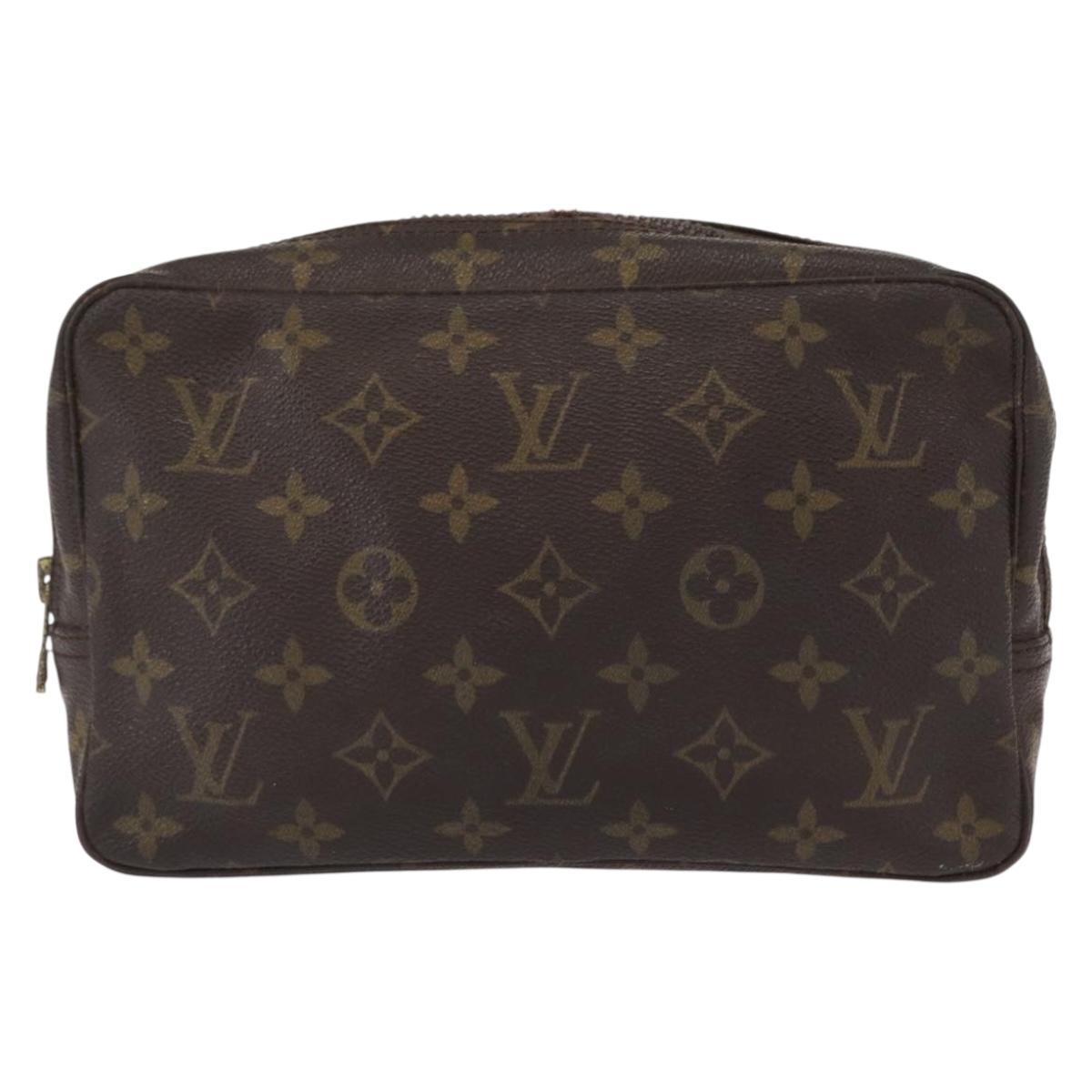 LOUIS VUITTON Monogram Trousse Toilette 23 Clutch Bag M47524 LV Auth BA8100