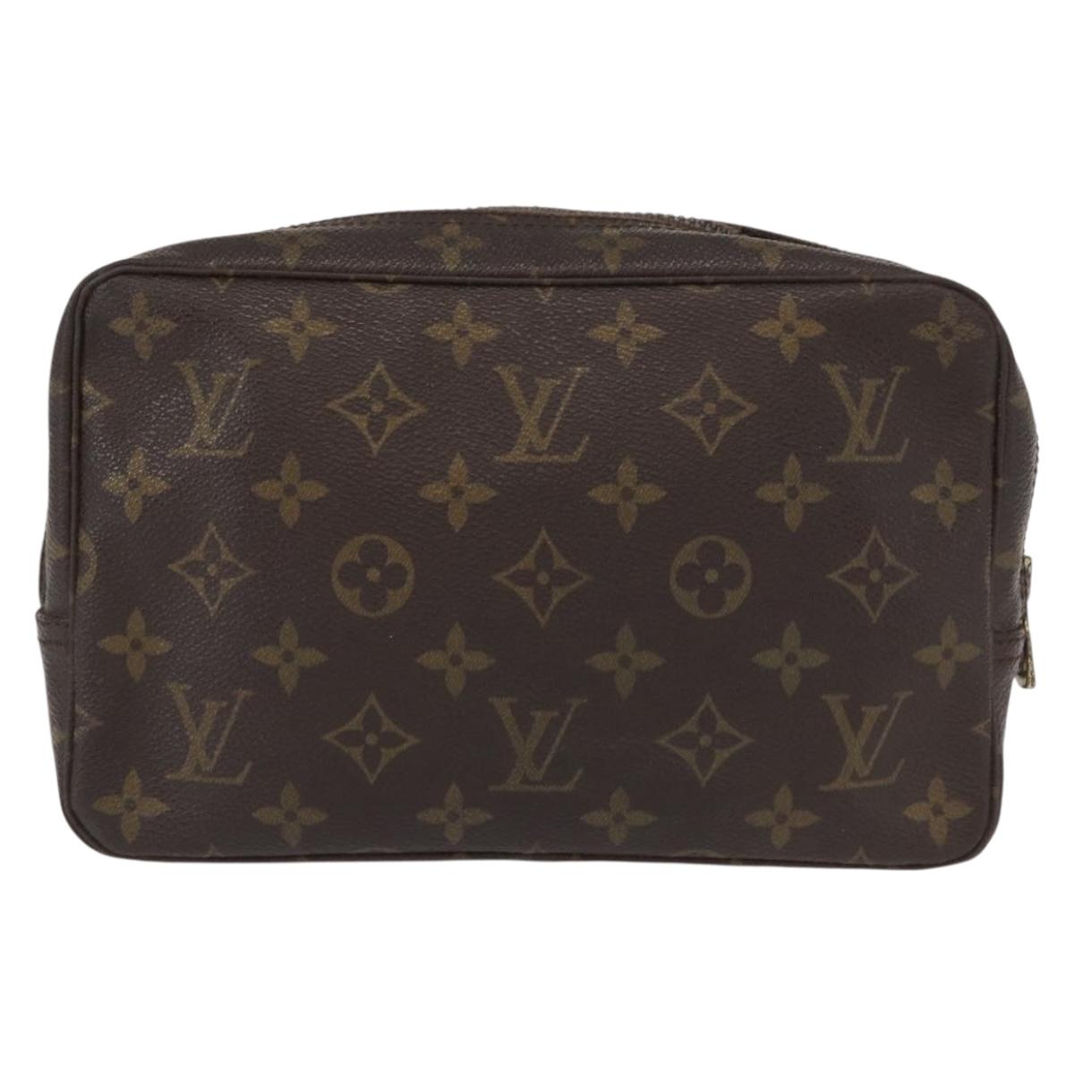 LOUIS VUITTON Monogram Trousse Toilette 23 Clutch Bag M47524 LV Auth BA8100