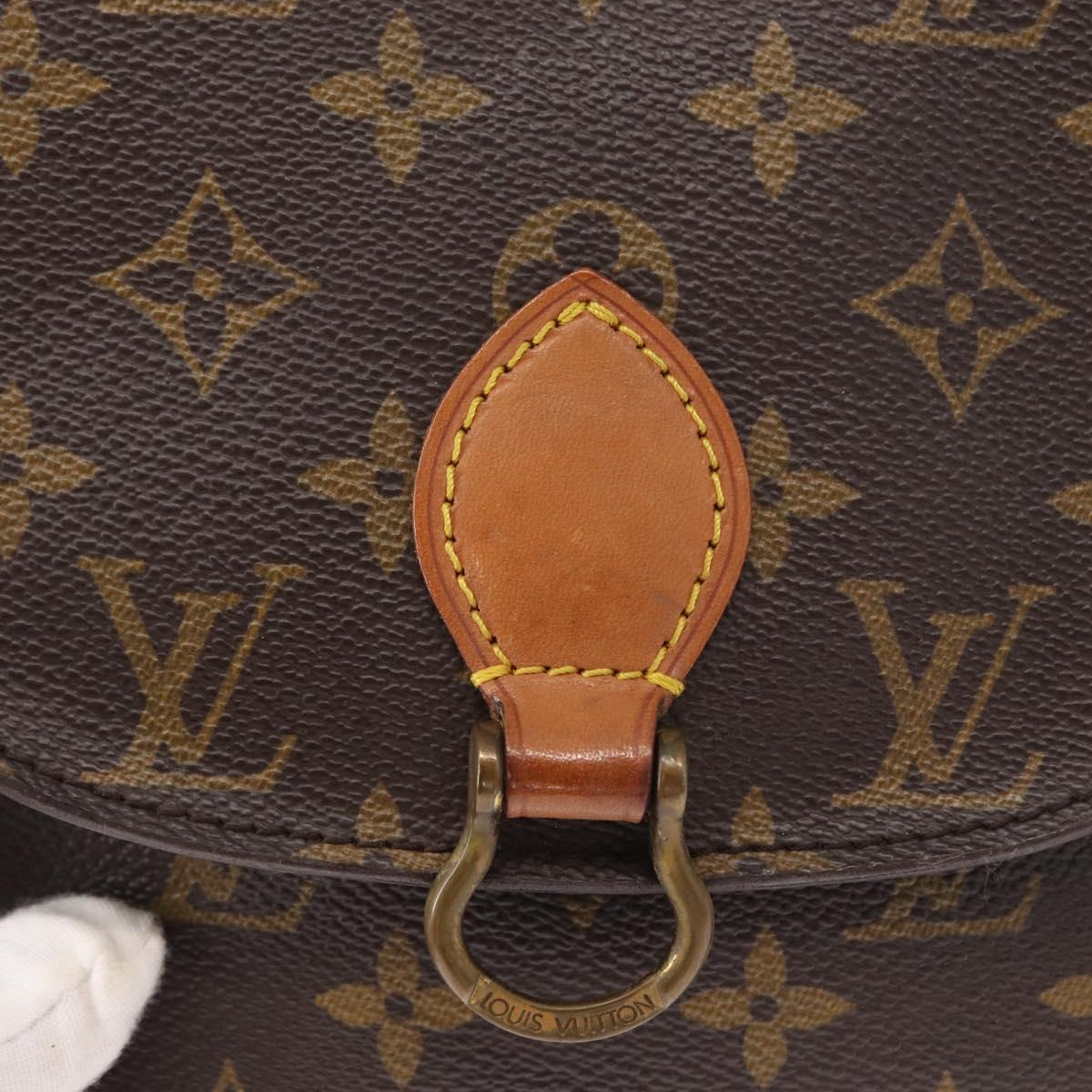 LOUIS VUITTON Monogram Saint Cloud PM Shoulder Bag M51244 LV Auth BA8105