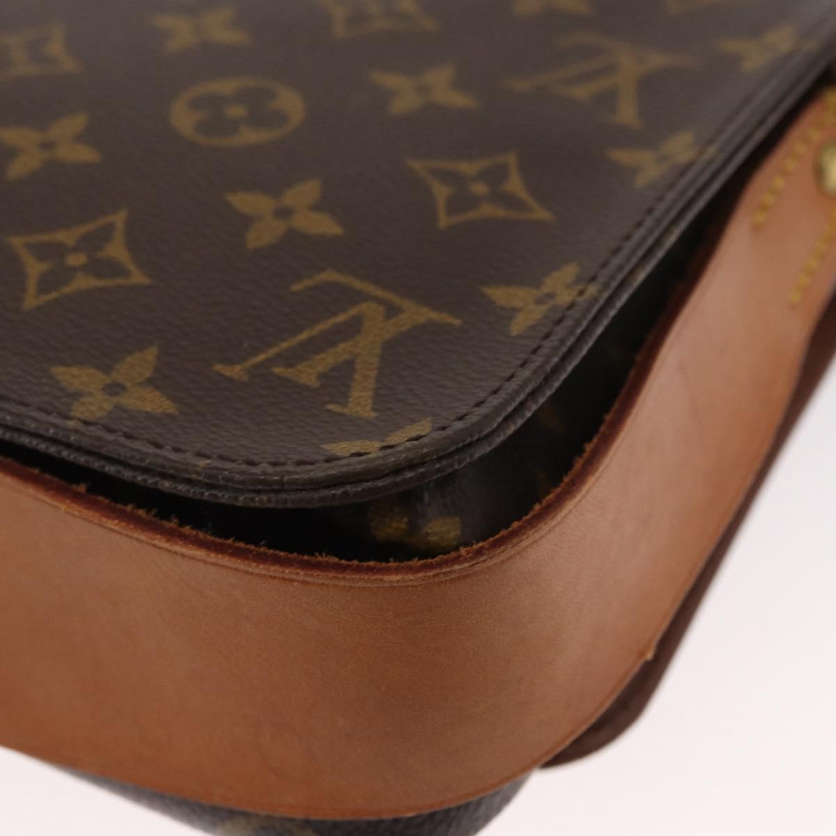 LOUIS VUITTON Monogram Cartouchiere MM Shoulder Bag M51253 LV Auth BA8112