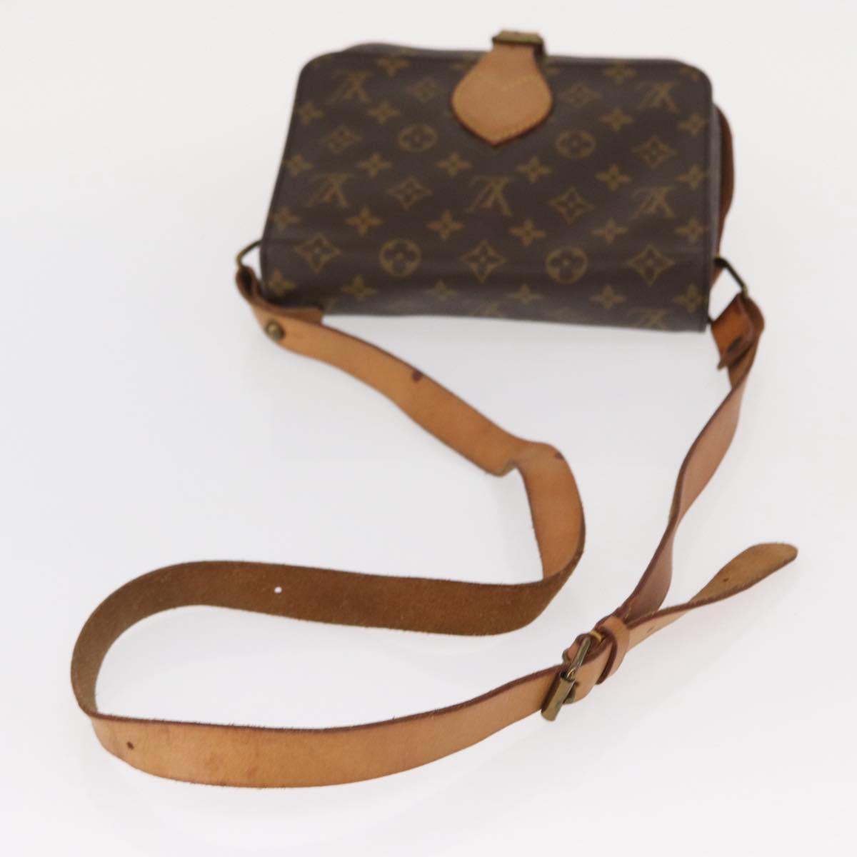 LOUIS VUITTON Monogram Cartouchiere MM Shoulder Bag M51253 LV Auth BA8112