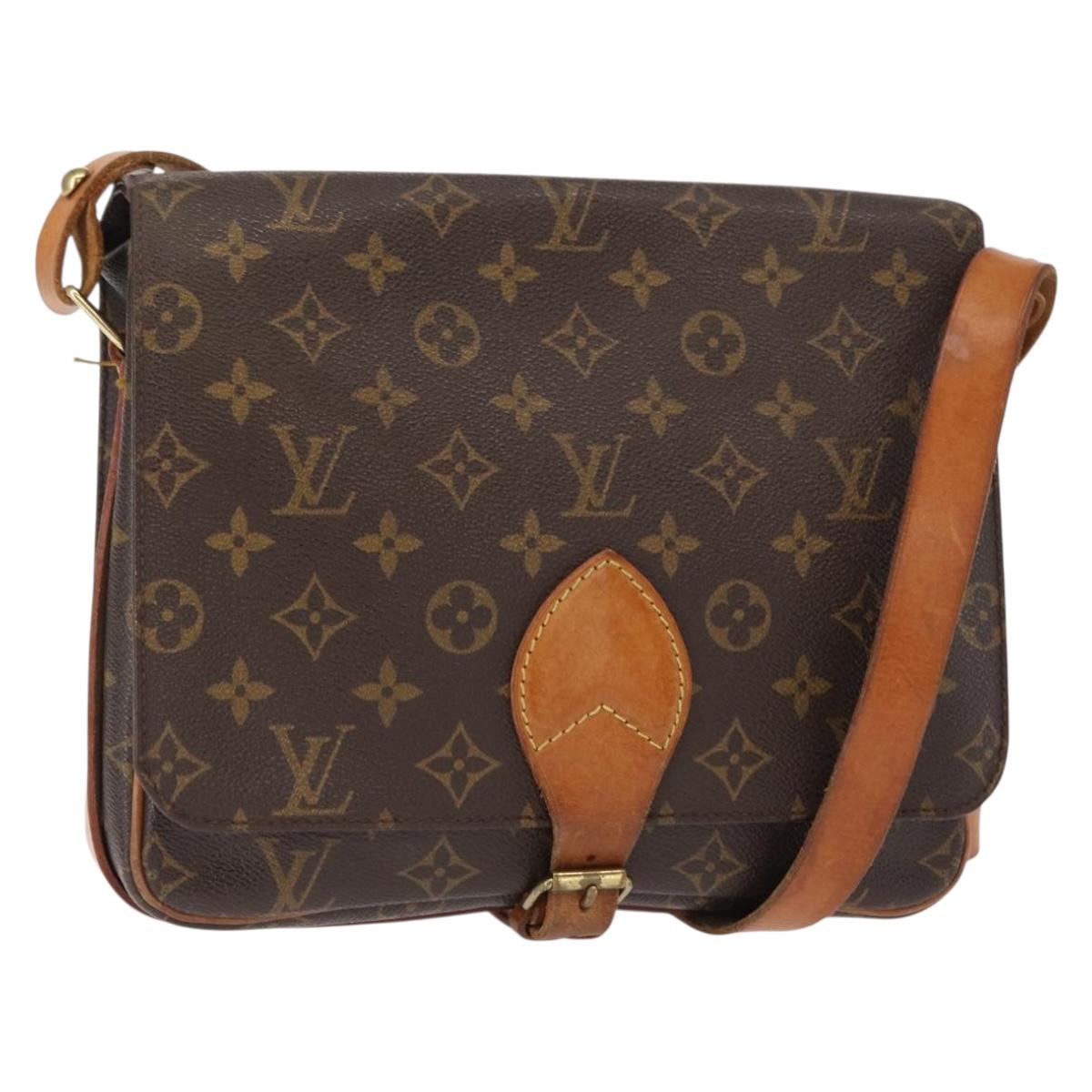 LOUIS VUITTON Monogram Cartouchiere GM Shoulder Bag M51252 LV Auth BA8113