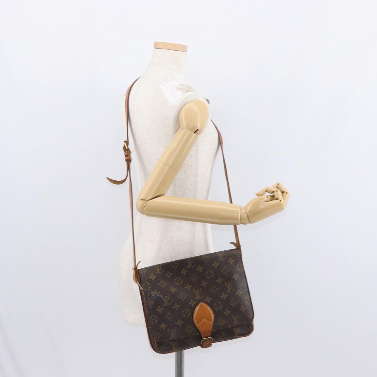 LOUIS VUITTON Monogram Cartouchiere GM Shoulder Bag M51252 LV Auth BA8113