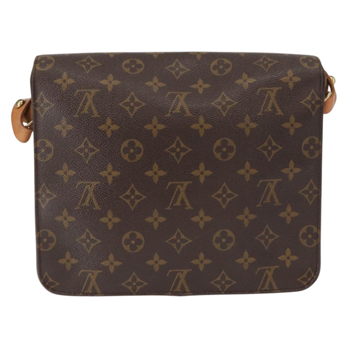 LOUIS VUITTON Monogram Cartouchiere GM Shoulder Bag M51252 LV Auth BA8113