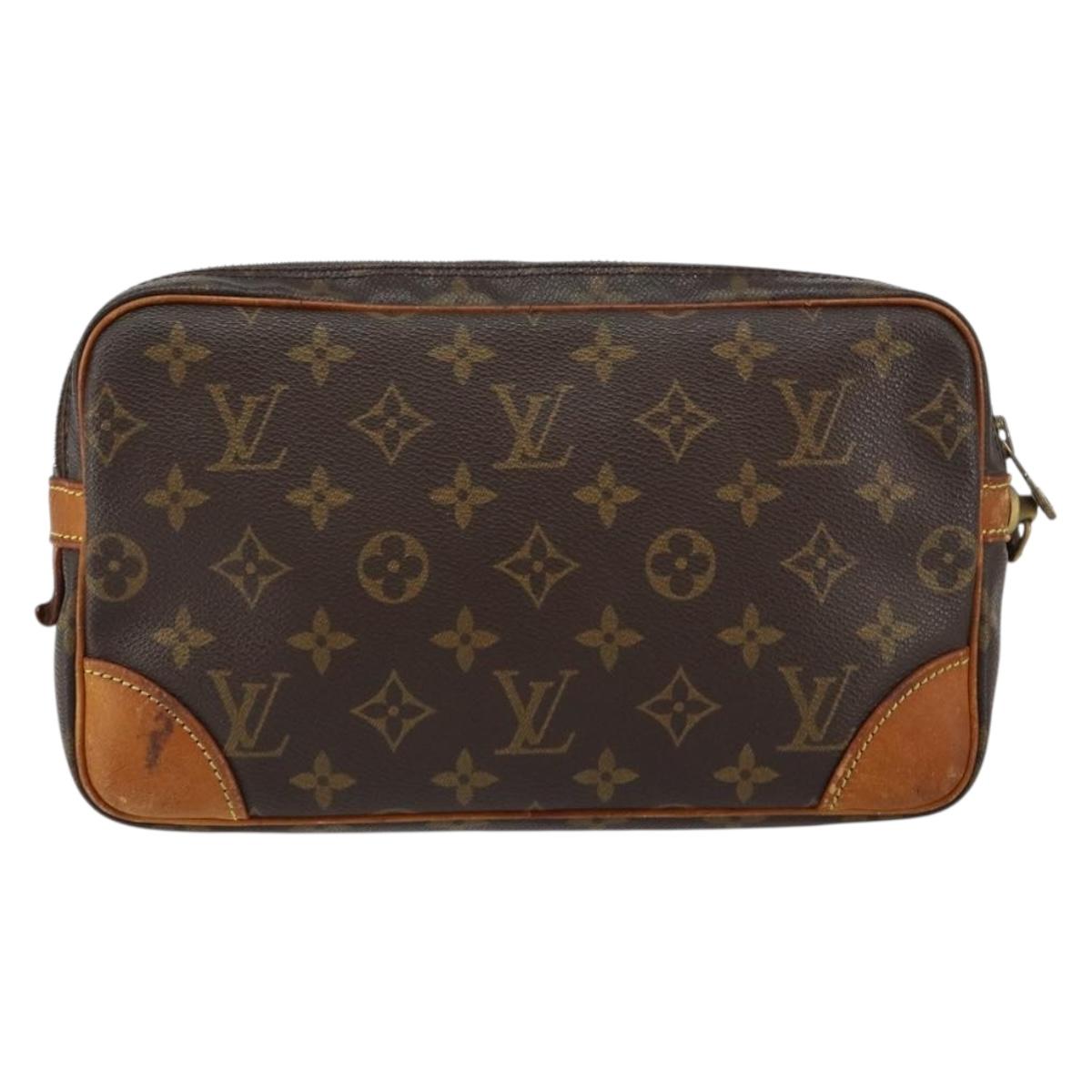 LOUIS VUITTON Monogram Marly Dragonne GM Clutch Bag M51825 LV Auth BA8115