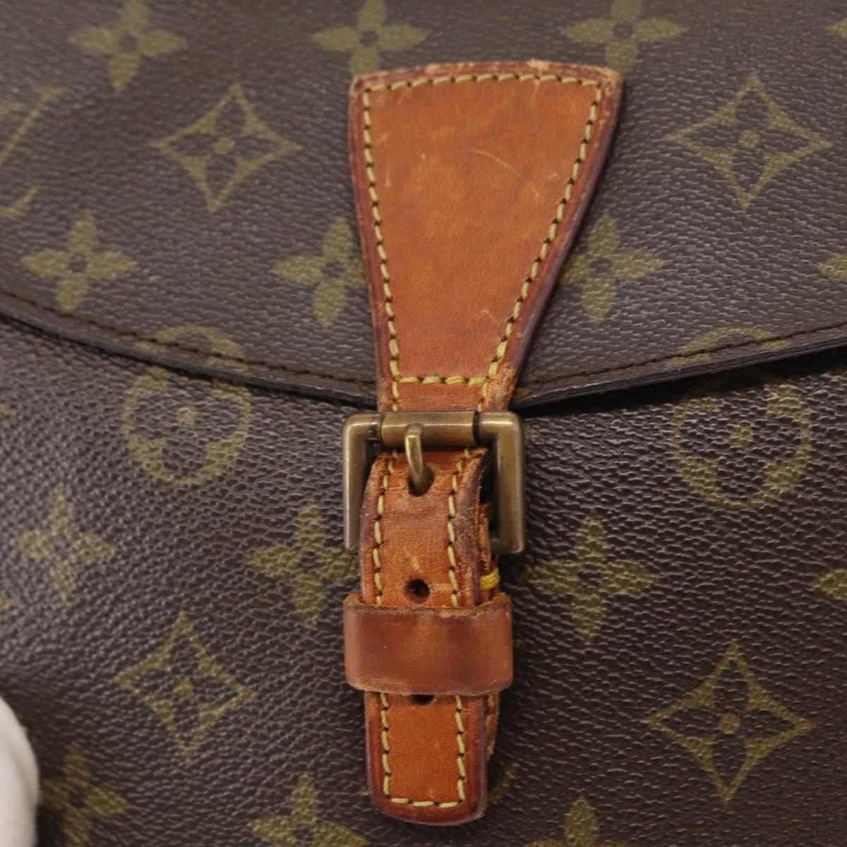 LOUIS VUITTON Monogram Jeune Fille MM Shoulder Bag Vintage M51226 LV Auth BA8117