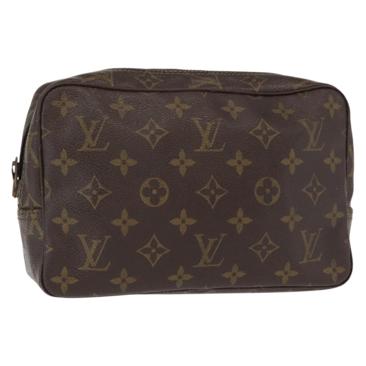 LOUIS VUITTON Monogram Trousse Toilette 23 Clutch Bag M47524 LV Auth BA8118