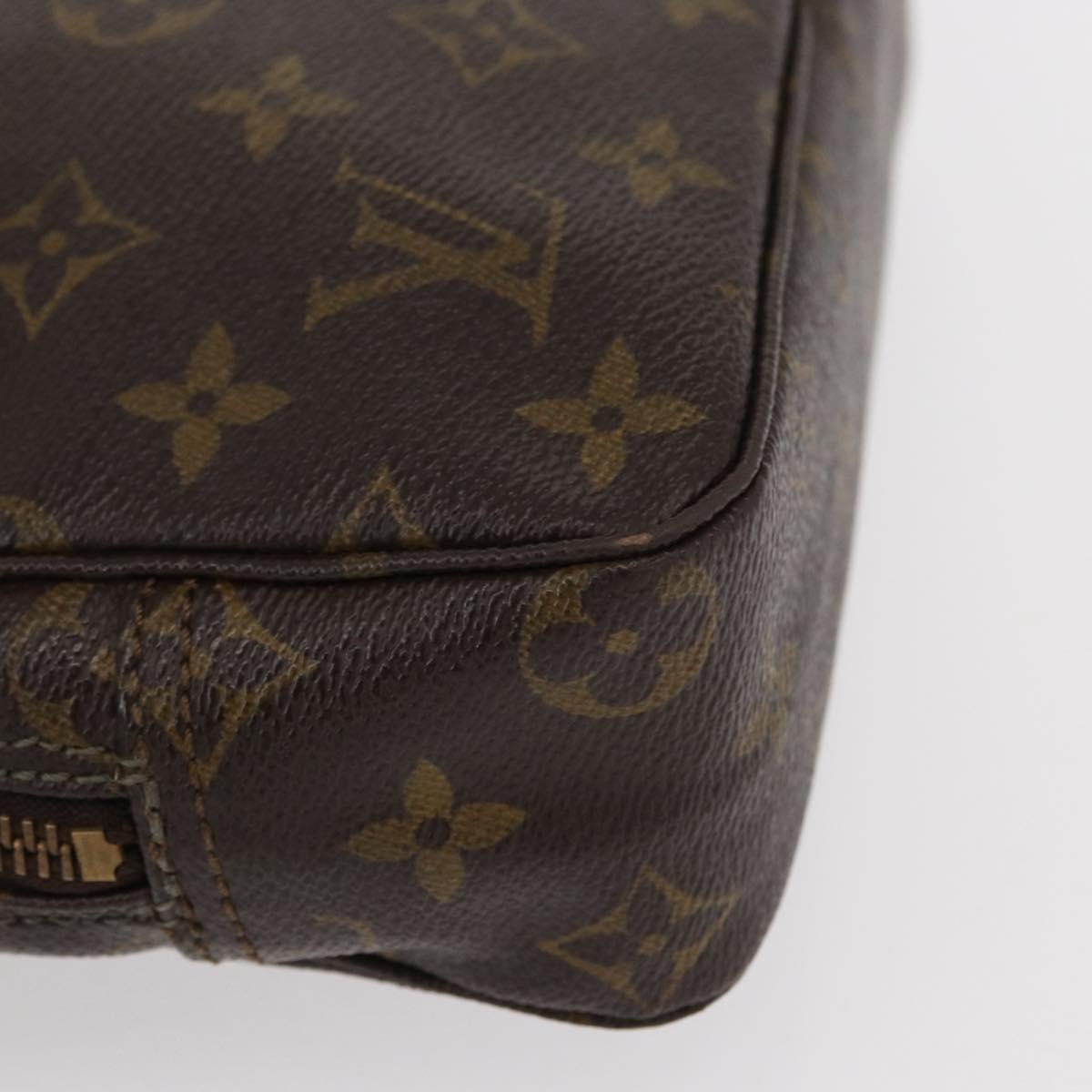 LOUIS VUITTON Monogram Trousse Toilette 23 Clutch Bag M47524 LV Auth BA8118