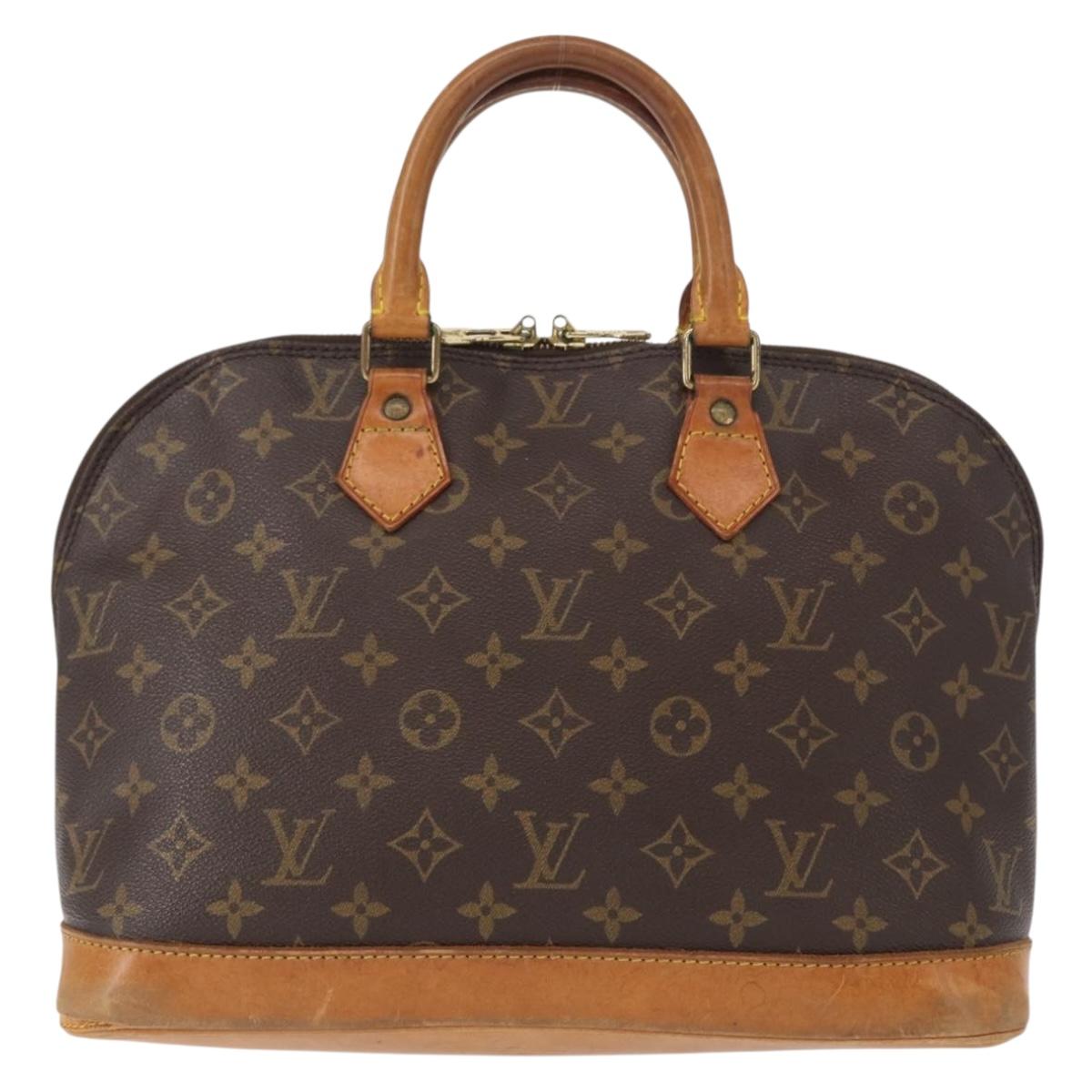 LOUIS VUITTON Monogram Alma Hand Bag M51130 LV Auth BA8119