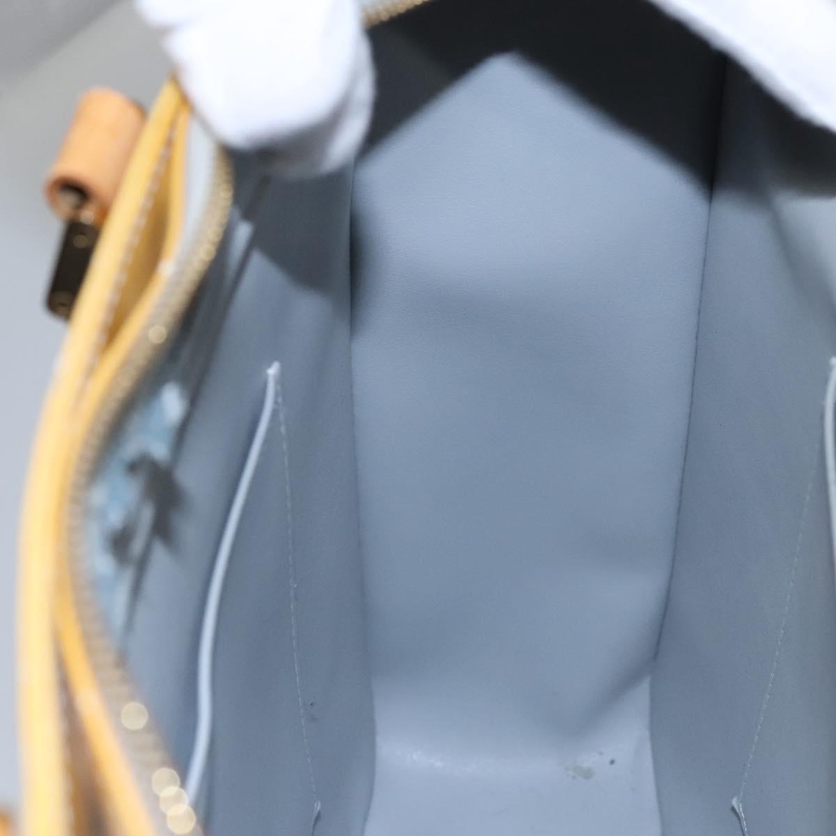 LOUIS VUITTON Monogram Vernis Columbus Tote Bag Gris M91028 LV Auth BA812