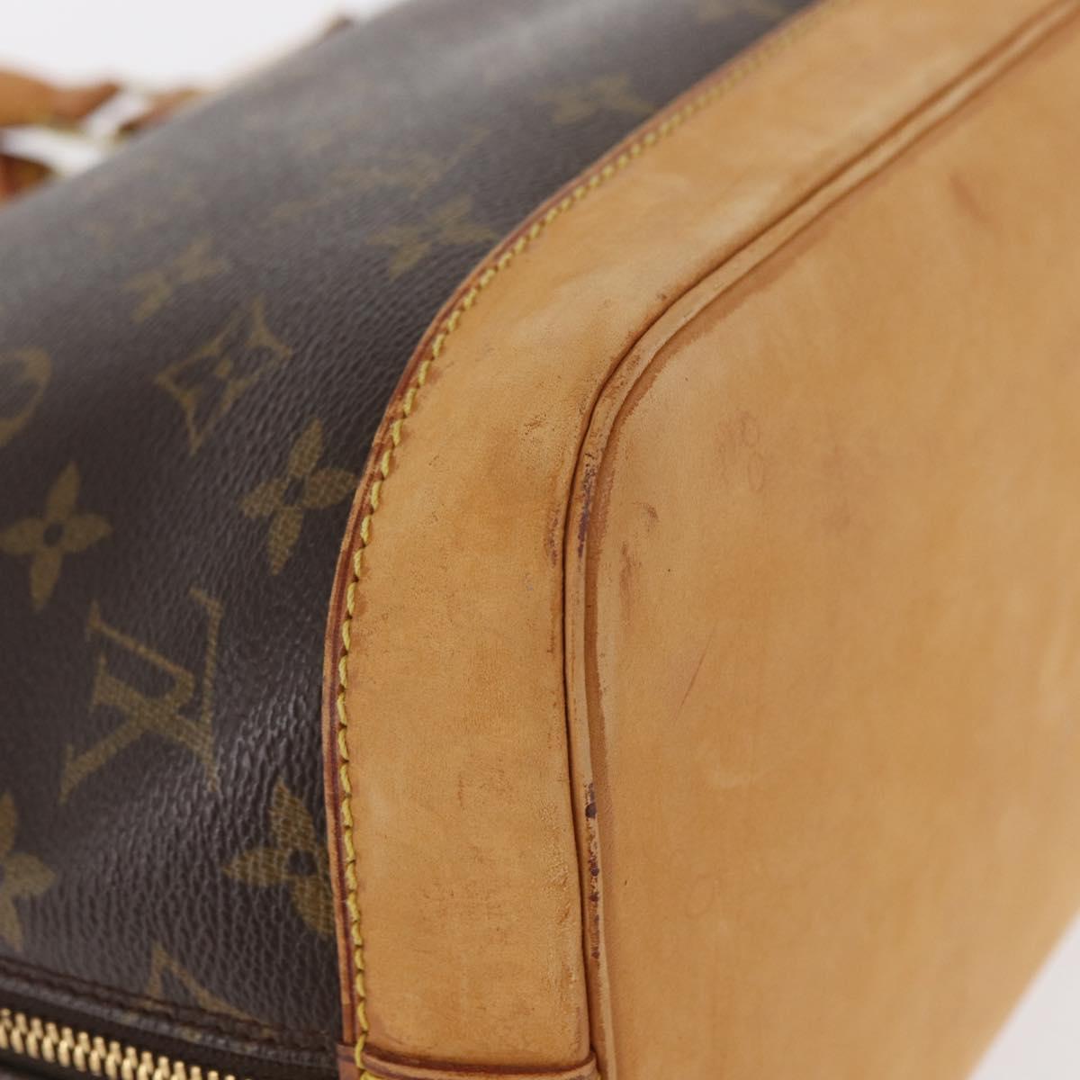 LOUIS VUITTON Monogram Alma Hand Bag M51130 LV Auth BA8120