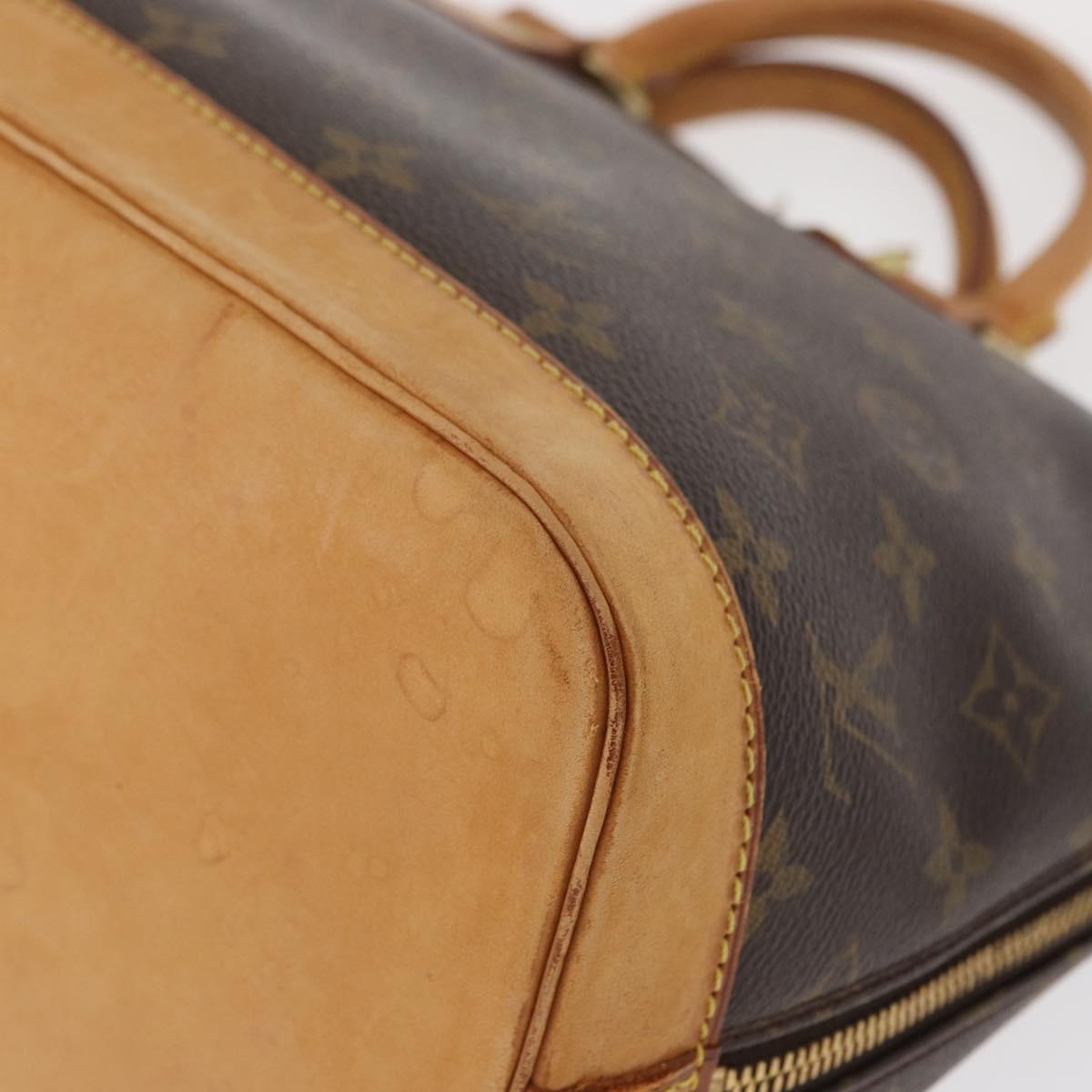 LOUIS VUITTON Monogram Alma Hand Bag M51130 LV Auth BA8120