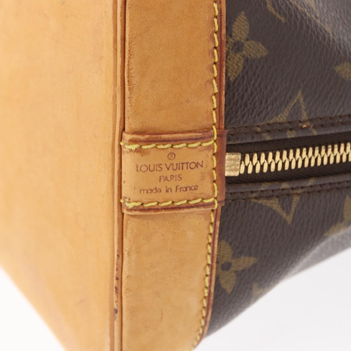 LOUIS VUITTON Monogram Alma Hand Bag M51130 LV Auth BA8120