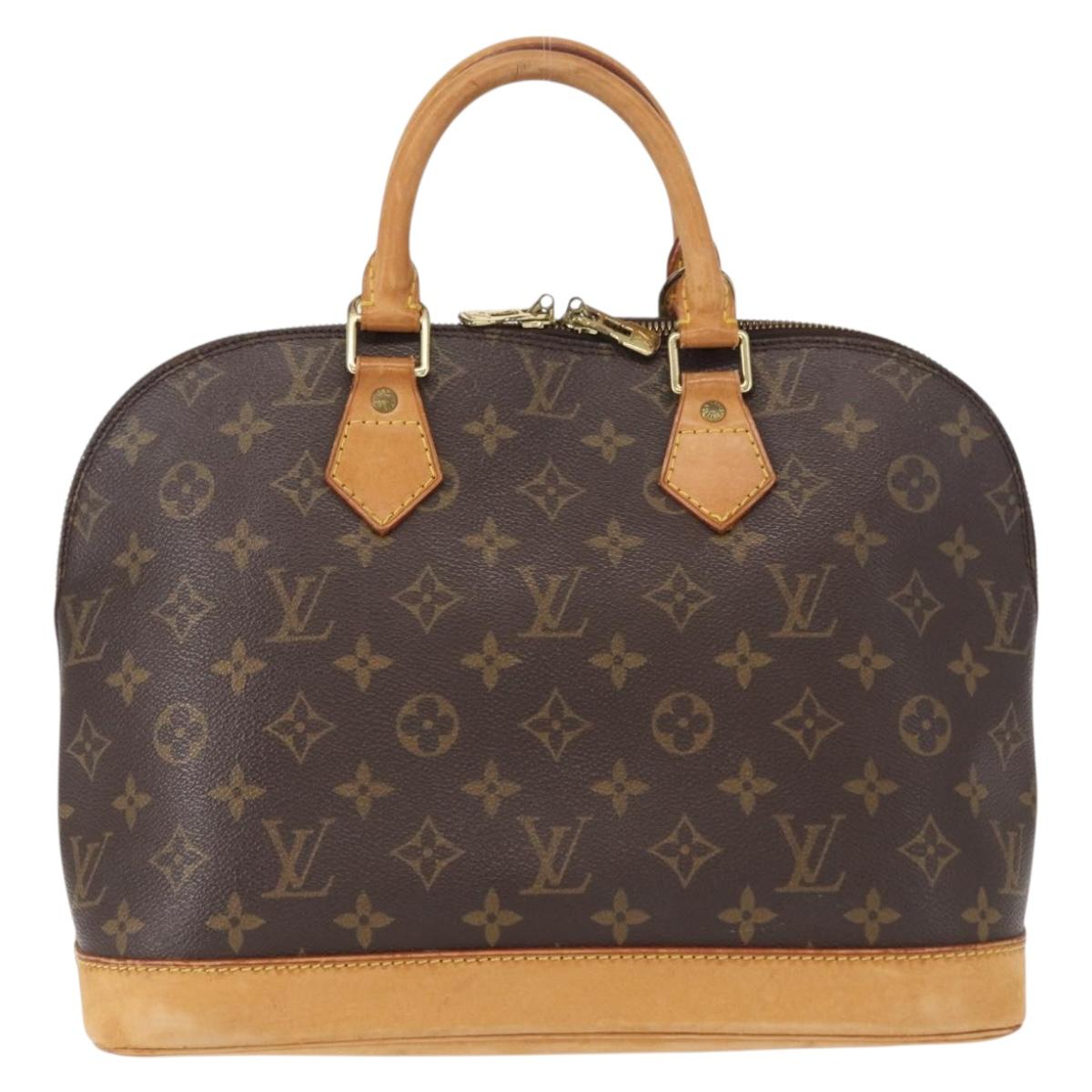 LOUIS VUITTON Monogram Alma Hand Bag M51130 LV Auth BA8120