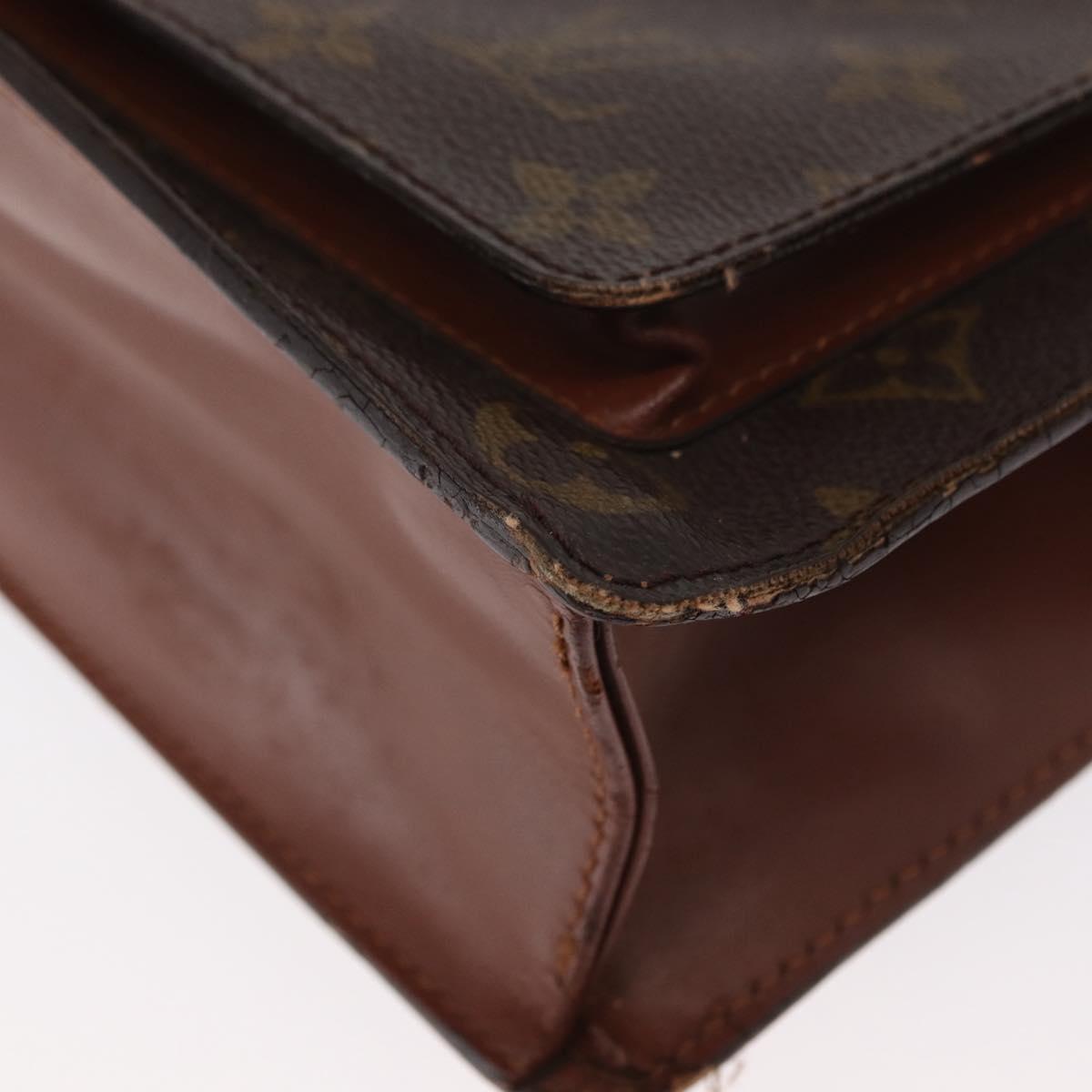 LOUIS VUITTON Monogram Monceau 28 Hand Bag M51185 LV Auth BA8123