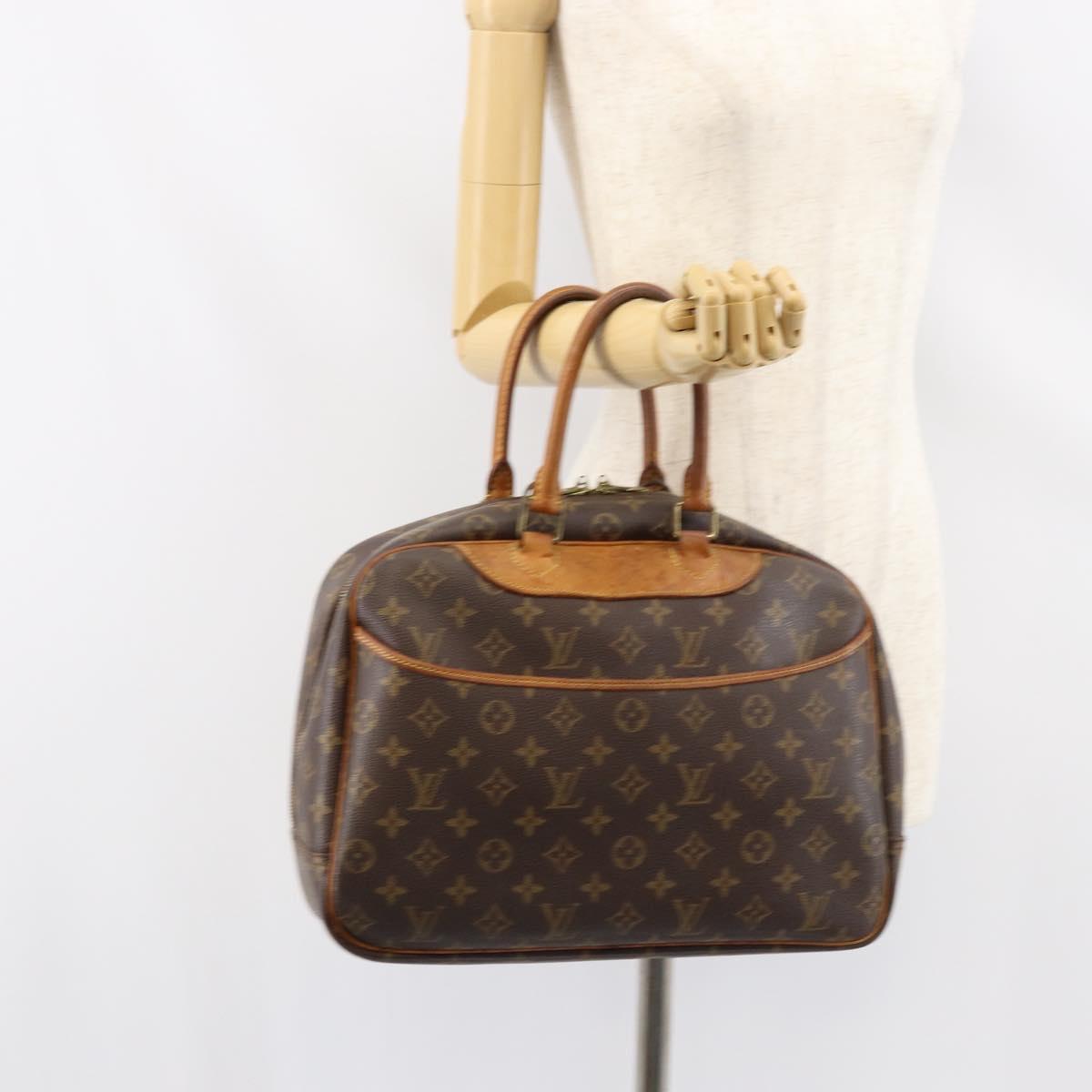 LOUIS VUITTON Monogram Deauville Hand Bag M47270 LV Auth BA8128