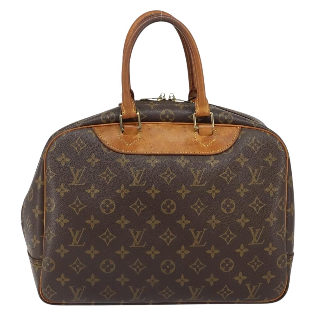 LOUIS VUITTON Monogram Deauville Hand Bag M47270 LV Auth BA8128
