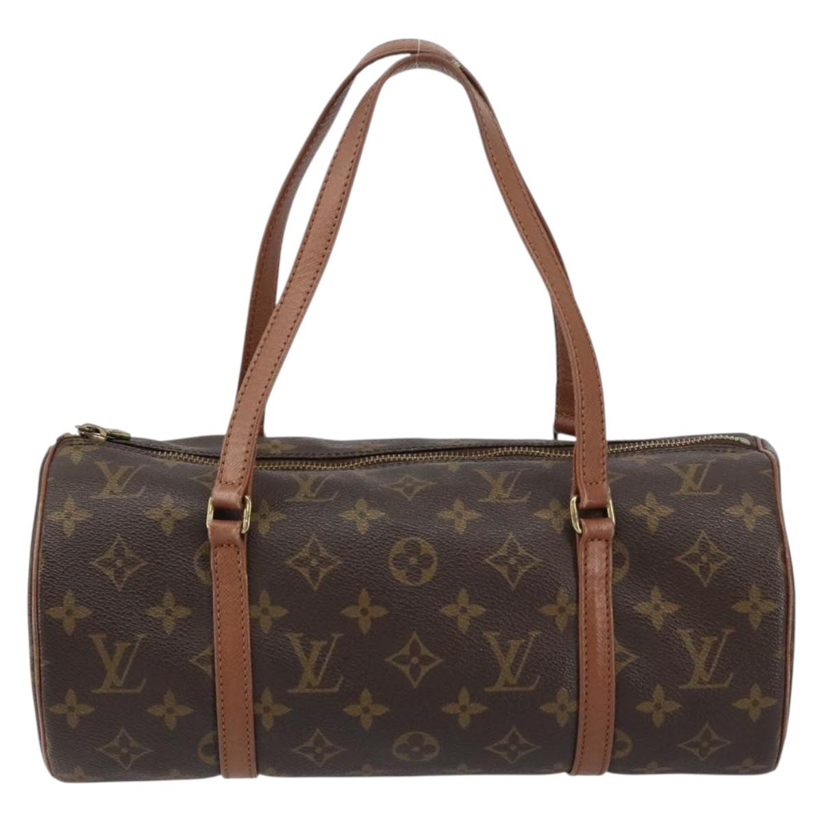 LOUIS VUITTON Monogram Papillon 30 Hand Bag M51385 LV Auth BA8131