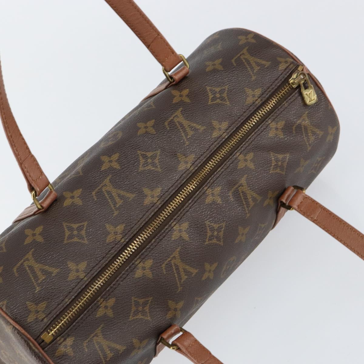 LOUIS VUITTON Monogram Papillon 30 Hand Bag M51385 LV Auth BA8131