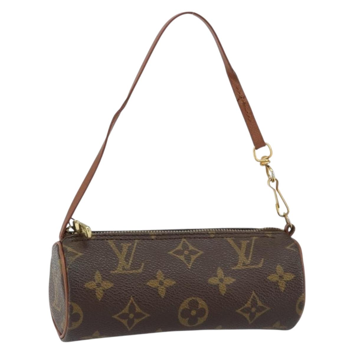 LOUIS VUITTON Monogram Papillon Pouch LV Auth BA8132