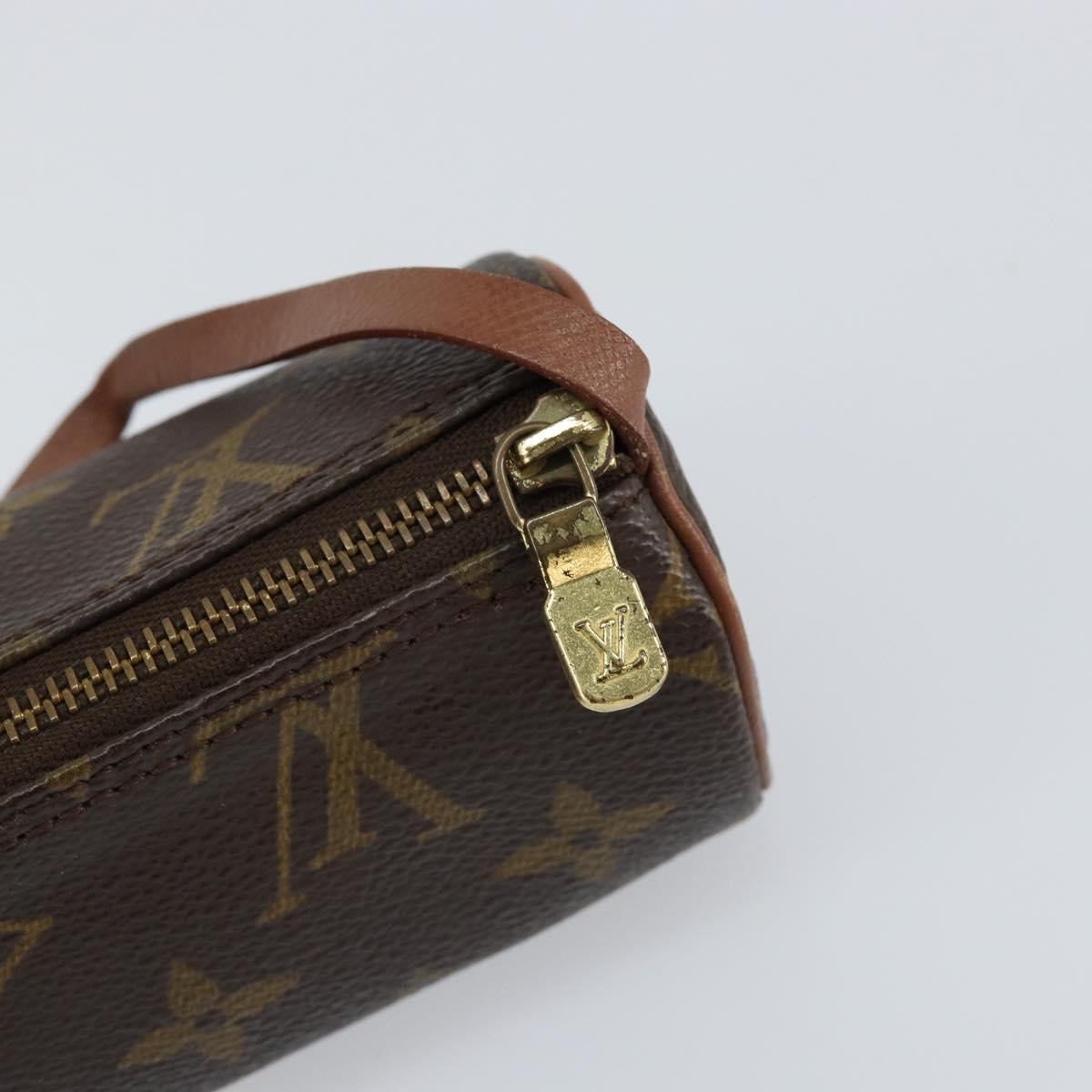 LOUIS VUITTON Monogram Papillon Pouch LV Auth BA8132