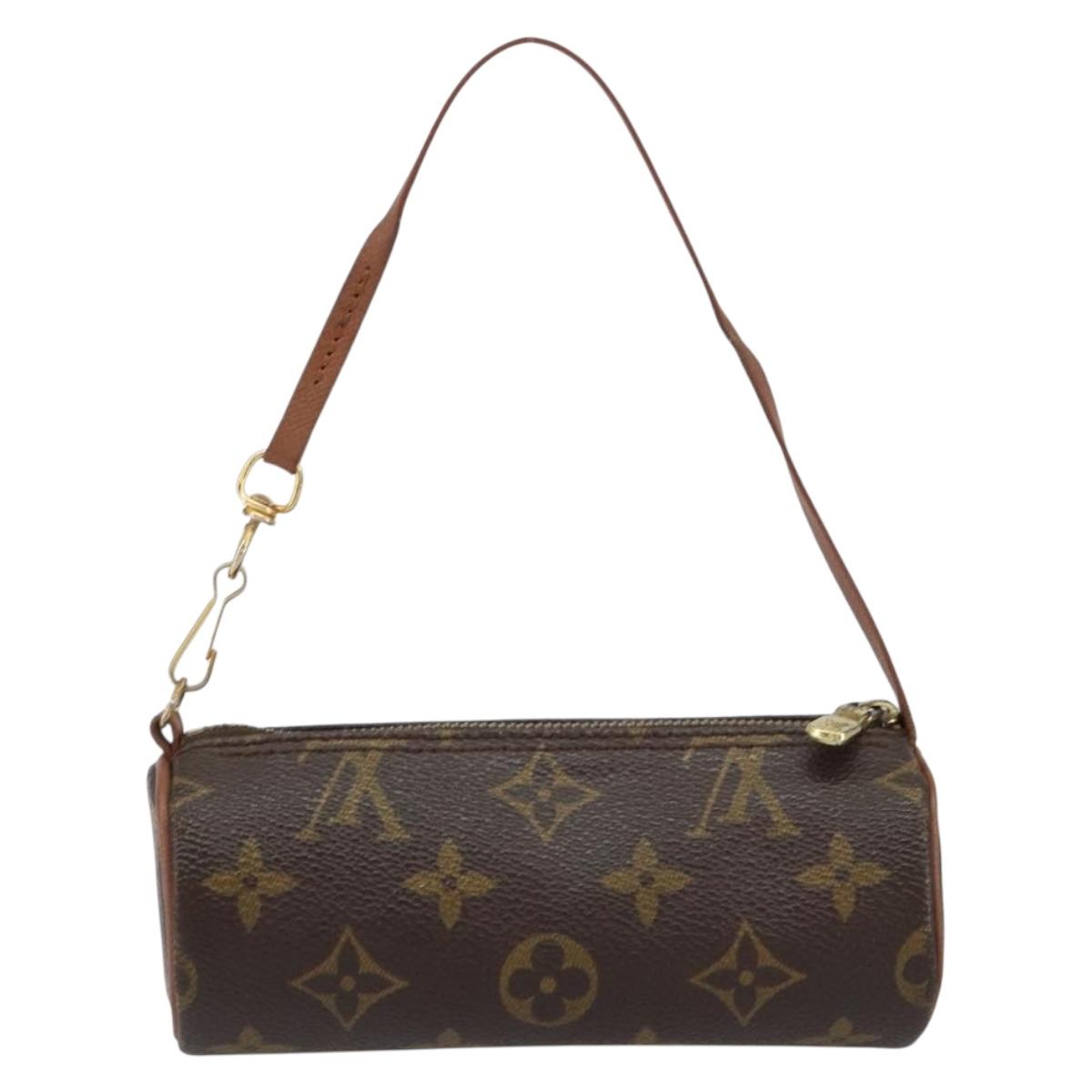 LOUIS VUITTON Monogram Papillon Pouch LV Auth BA8132