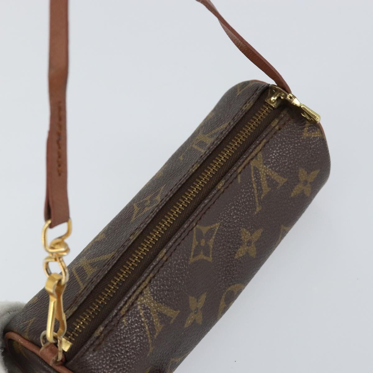 LOUIS VUITTON Monogram Papillon Pouch LV Auth BA8132
