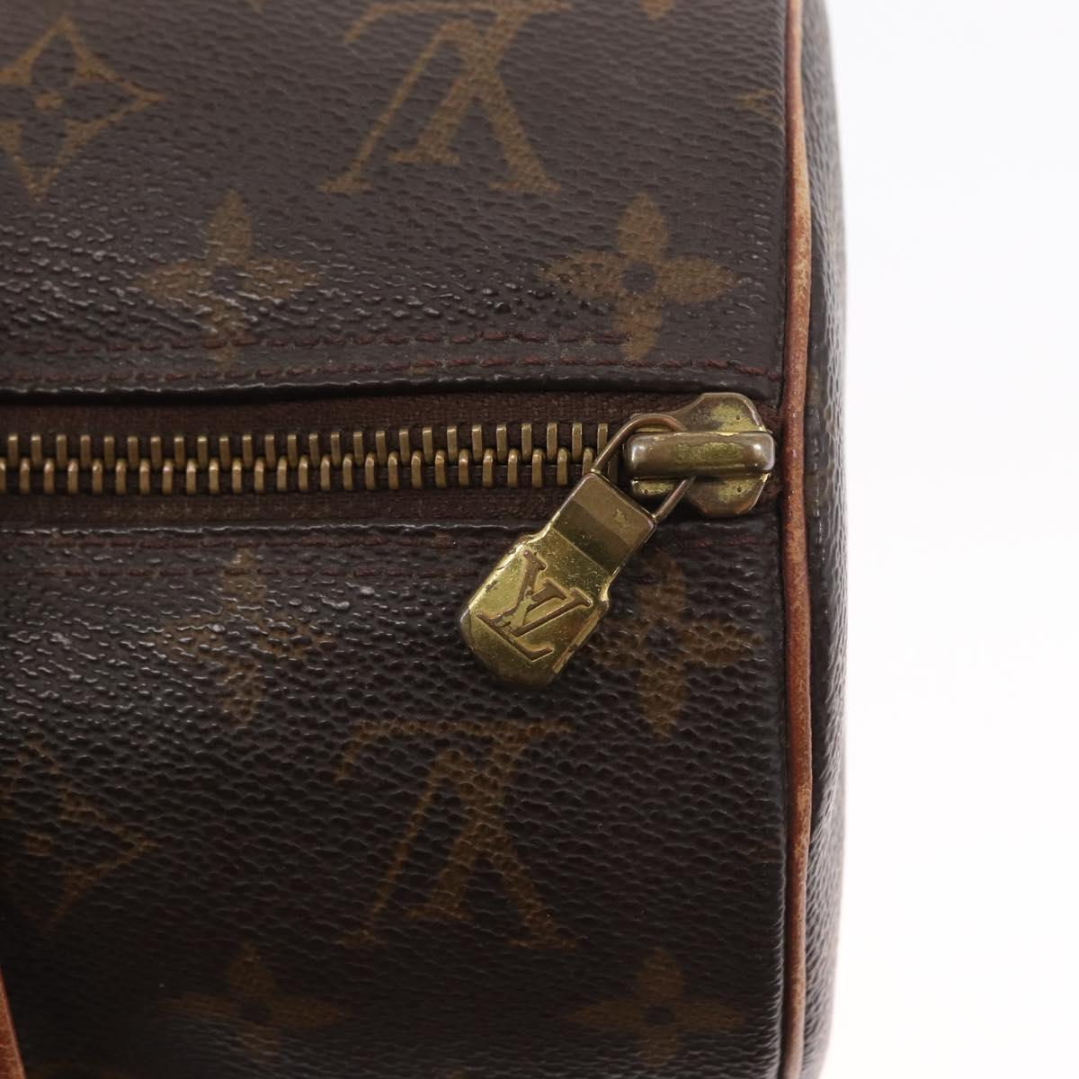 LOUIS VUITTON Monogram Papillon 30 Hand Bag M51385 LV Auth BA8133