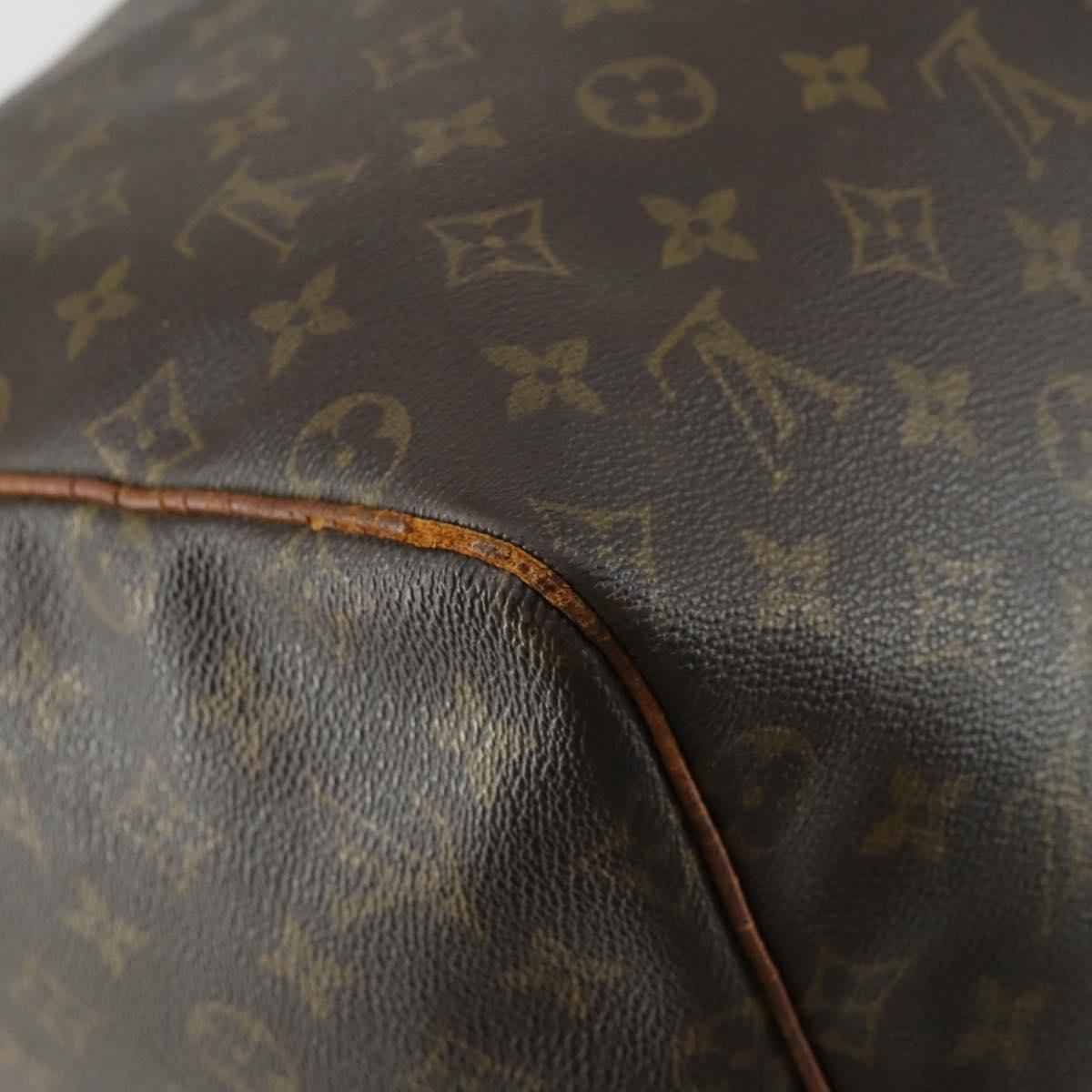 LOUIS VUITTON Monogram Keepall 55 Boston Bag M41424 LV Auth BA8135